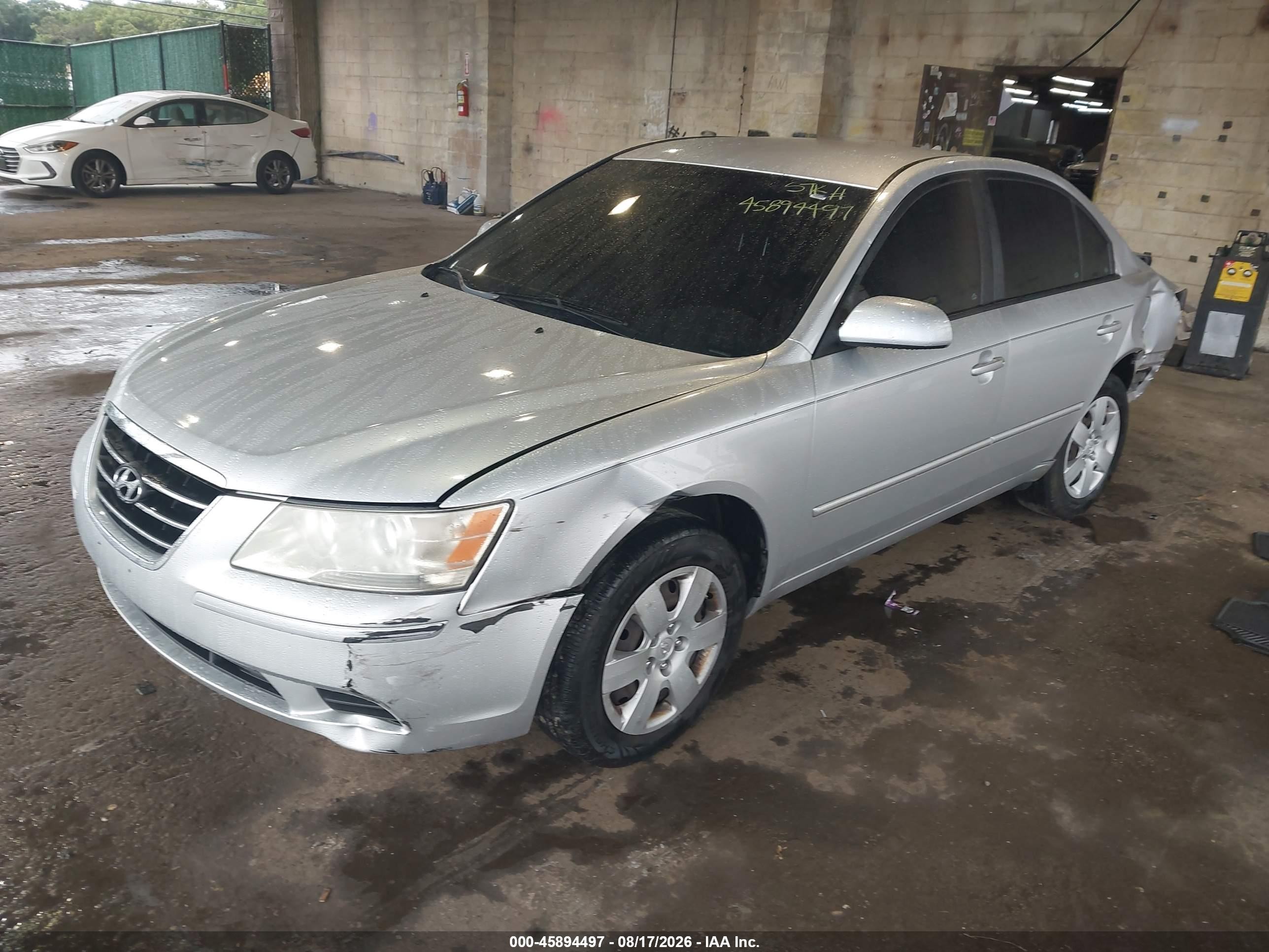 2009 Hyundai Sonata Gls Серебряный vin: 5NPET46C39H516861