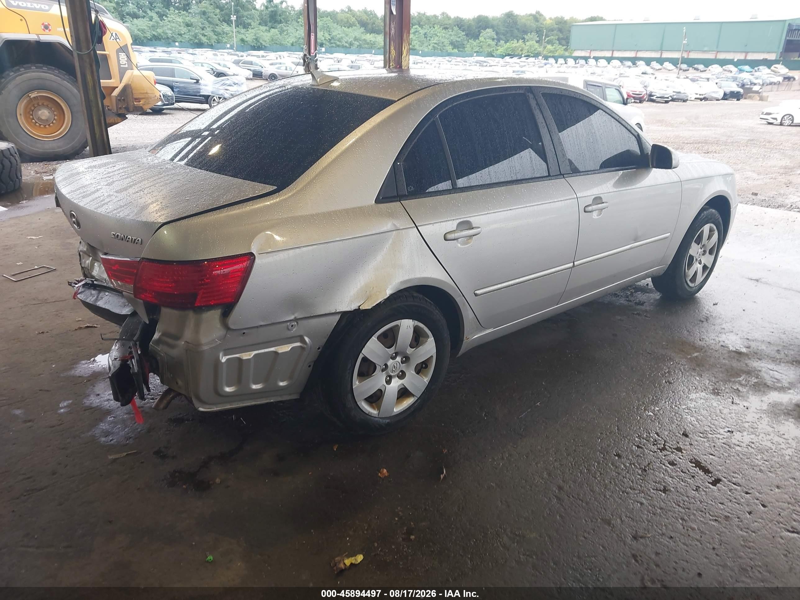 2009 Hyundai Sonata Gls Серебряный vin: 5NPET46C39H516861