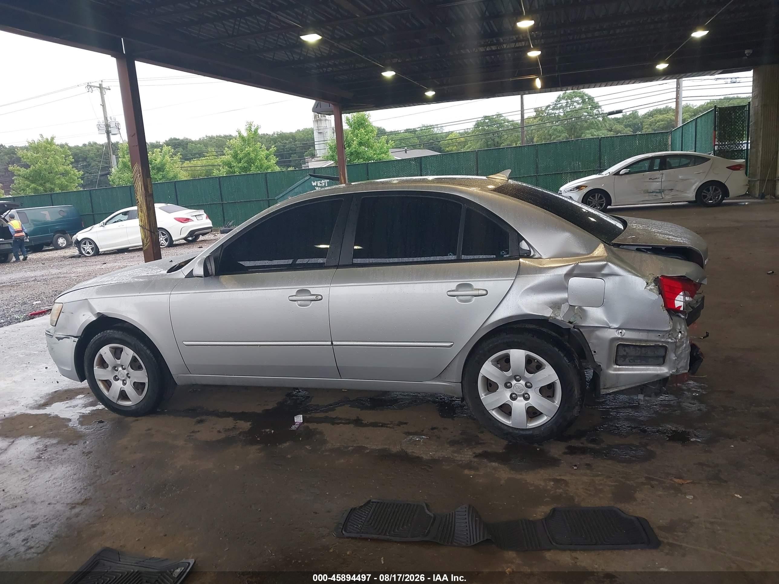 2009 Hyundai Sonata Gls Серебряный vin: 5NPET46C39H516861