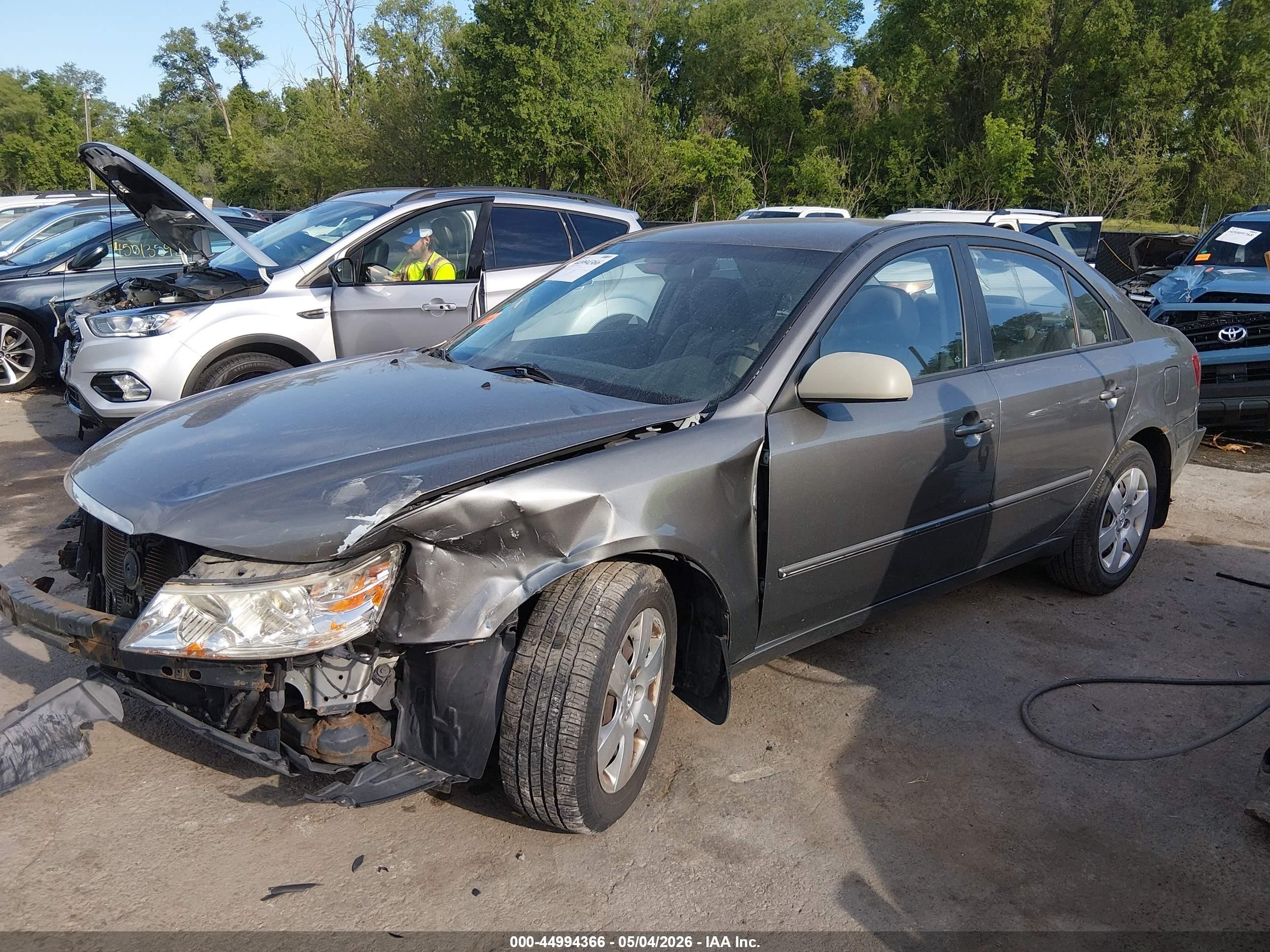 2009 Hyundai Sonata Gls Gray vin: 5NPET46C39H517248