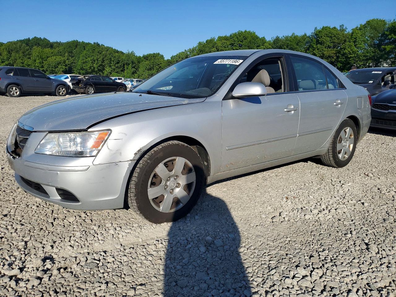 2009 Hyundai Sonata Gls Silver vin: 5NPET46C39H533143
