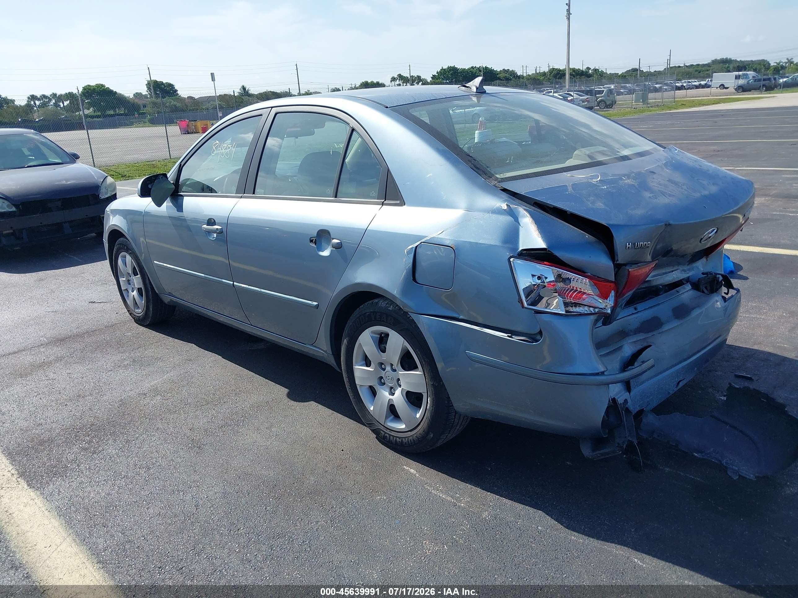 2009 Hyundai Sonata Gls Синий vin: 5NPET46C39H536978