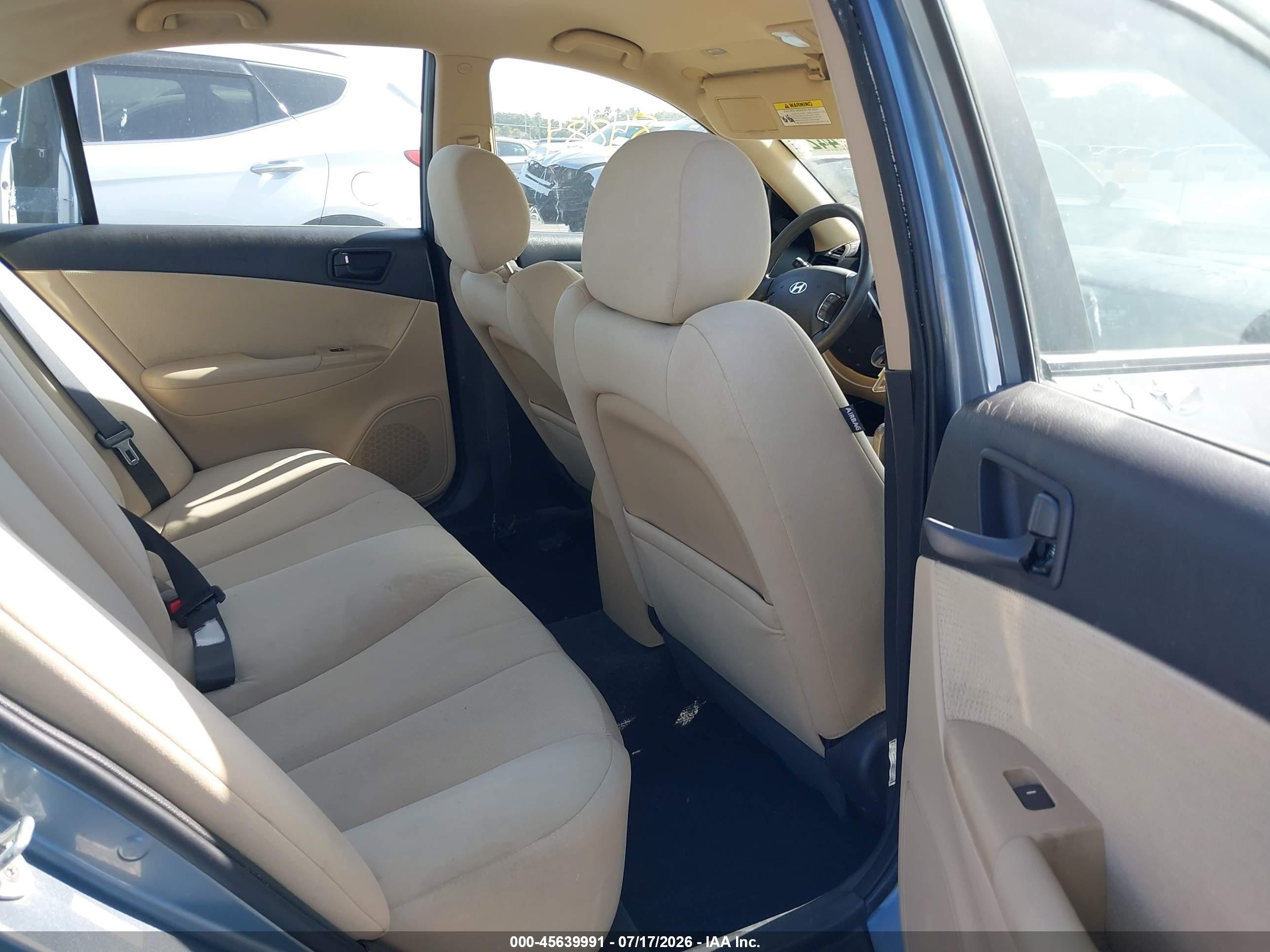 2009 Hyundai Sonata Gls Синий vin: 5NPET46C39H536978