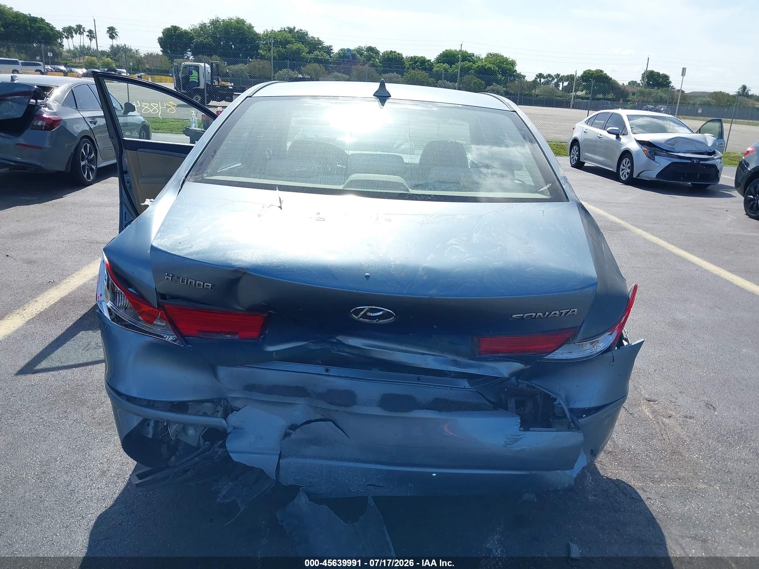 2009 Hyundai Sonata Gls Синий vin: 5NPET46C39H536978
