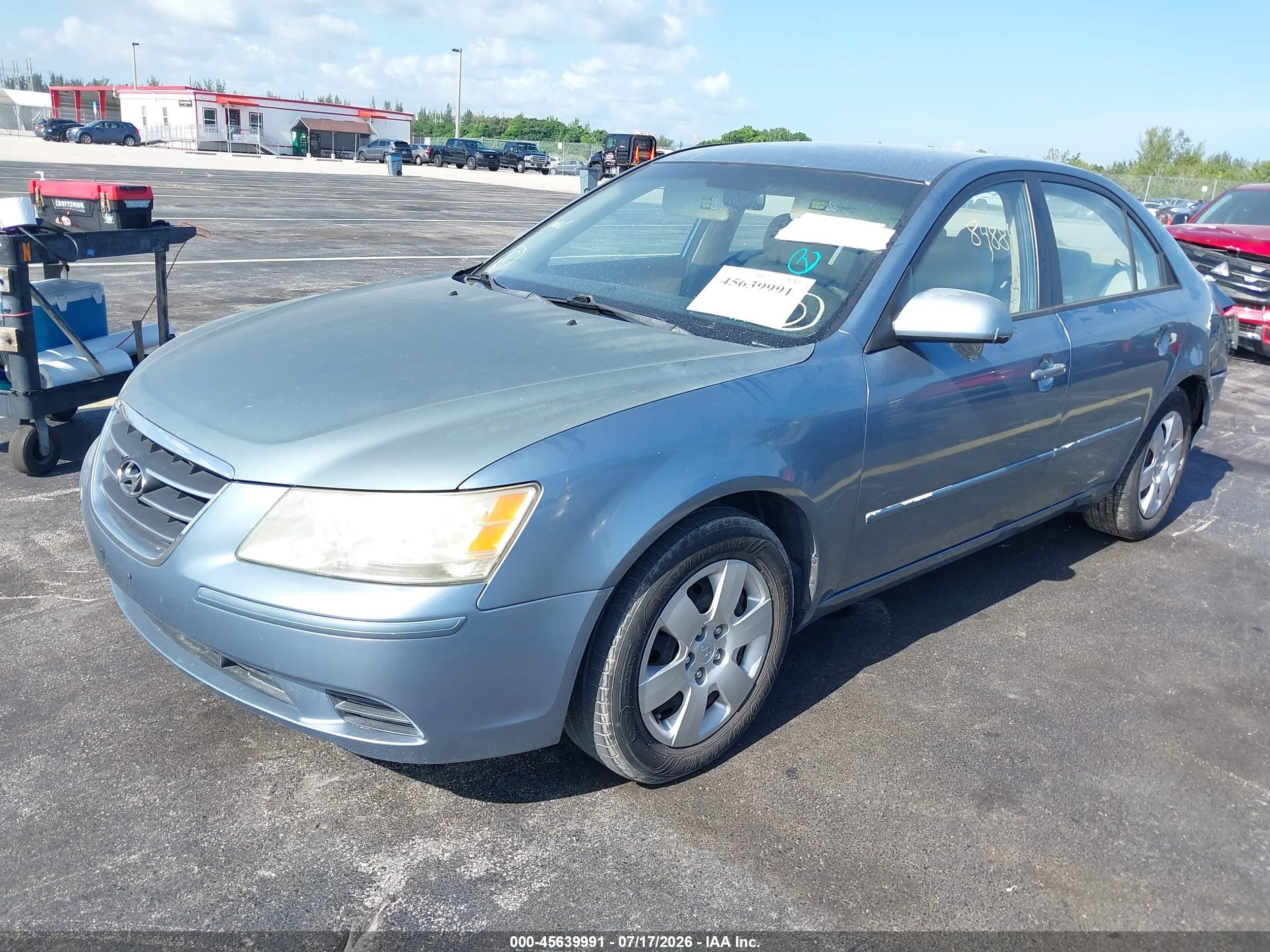 2009 Hyundai Sonata Gls Синий vin: 5NPET46C39H536978