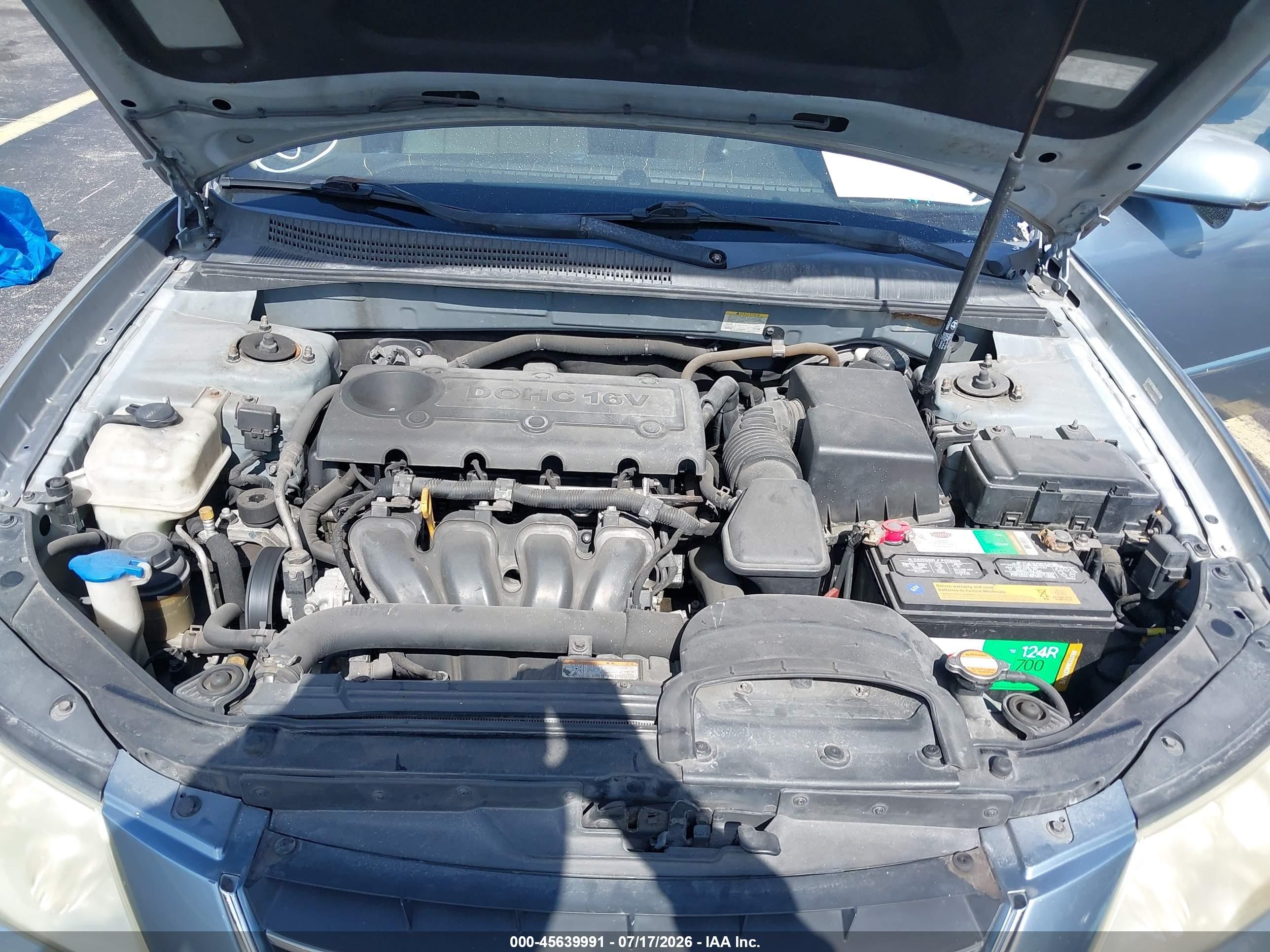 2009 Hyundai Sonata Gls Синий vin: 5NPET46C39H536978
