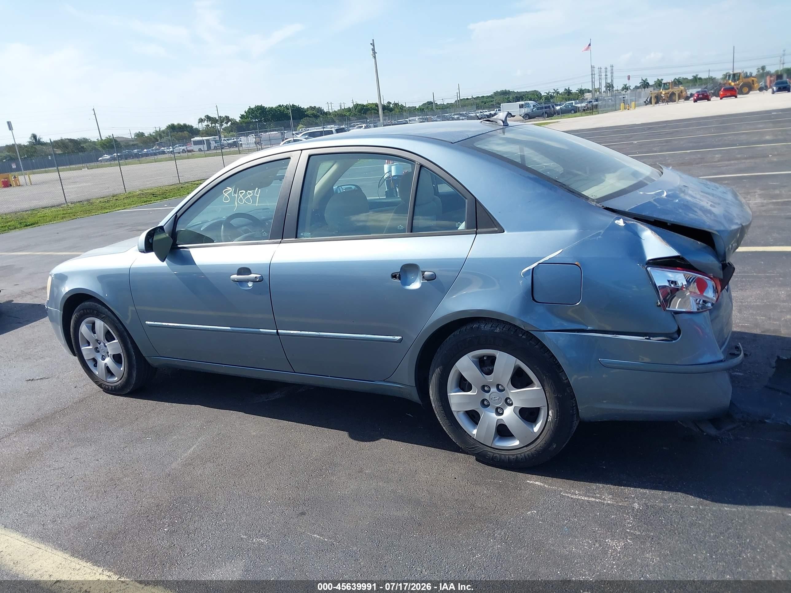 2009 Hyundai Sonata Gls Синий vin: 5NPET46C39H536978