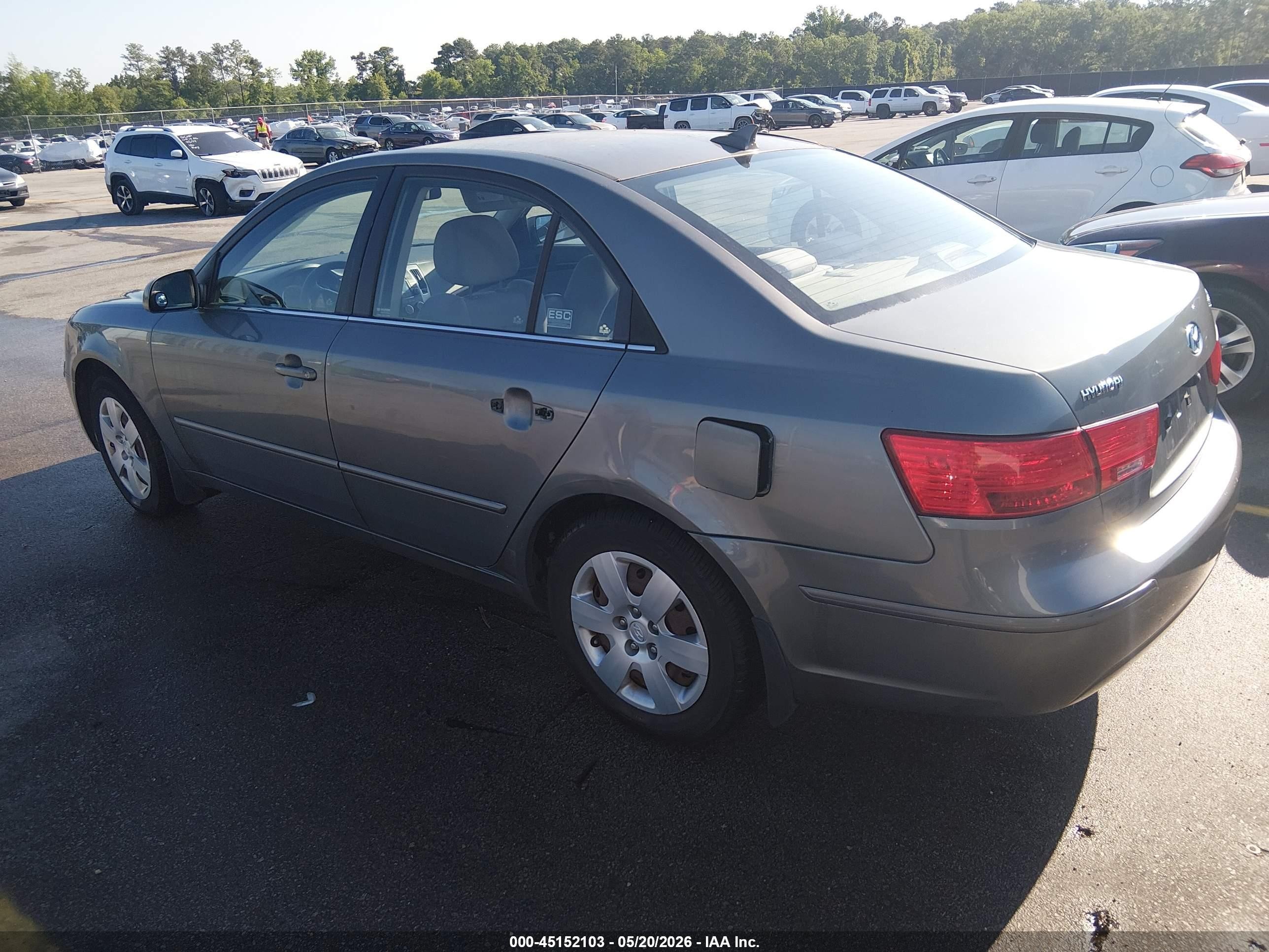 2009 Hyundai Sonata Gls Gray vin: 5NPET46C39H560326