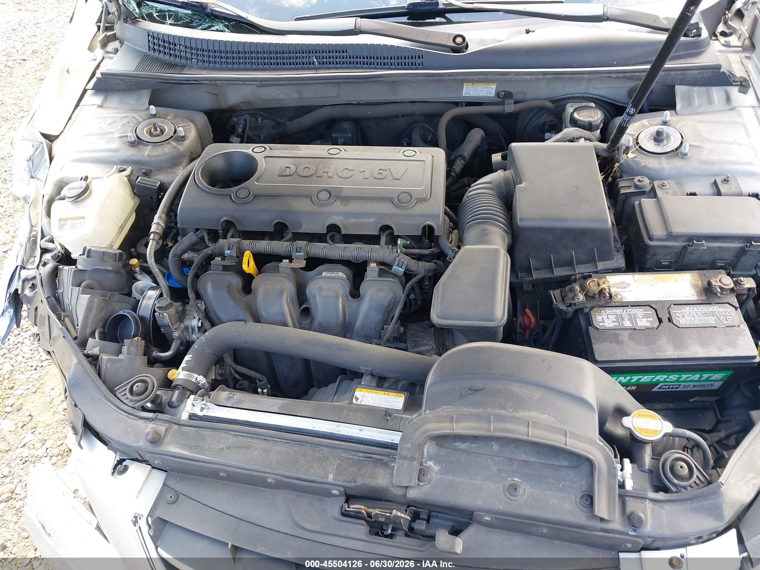 2009 Hyundai Sonata Gls Silver vin: 5NPET46C39H562447