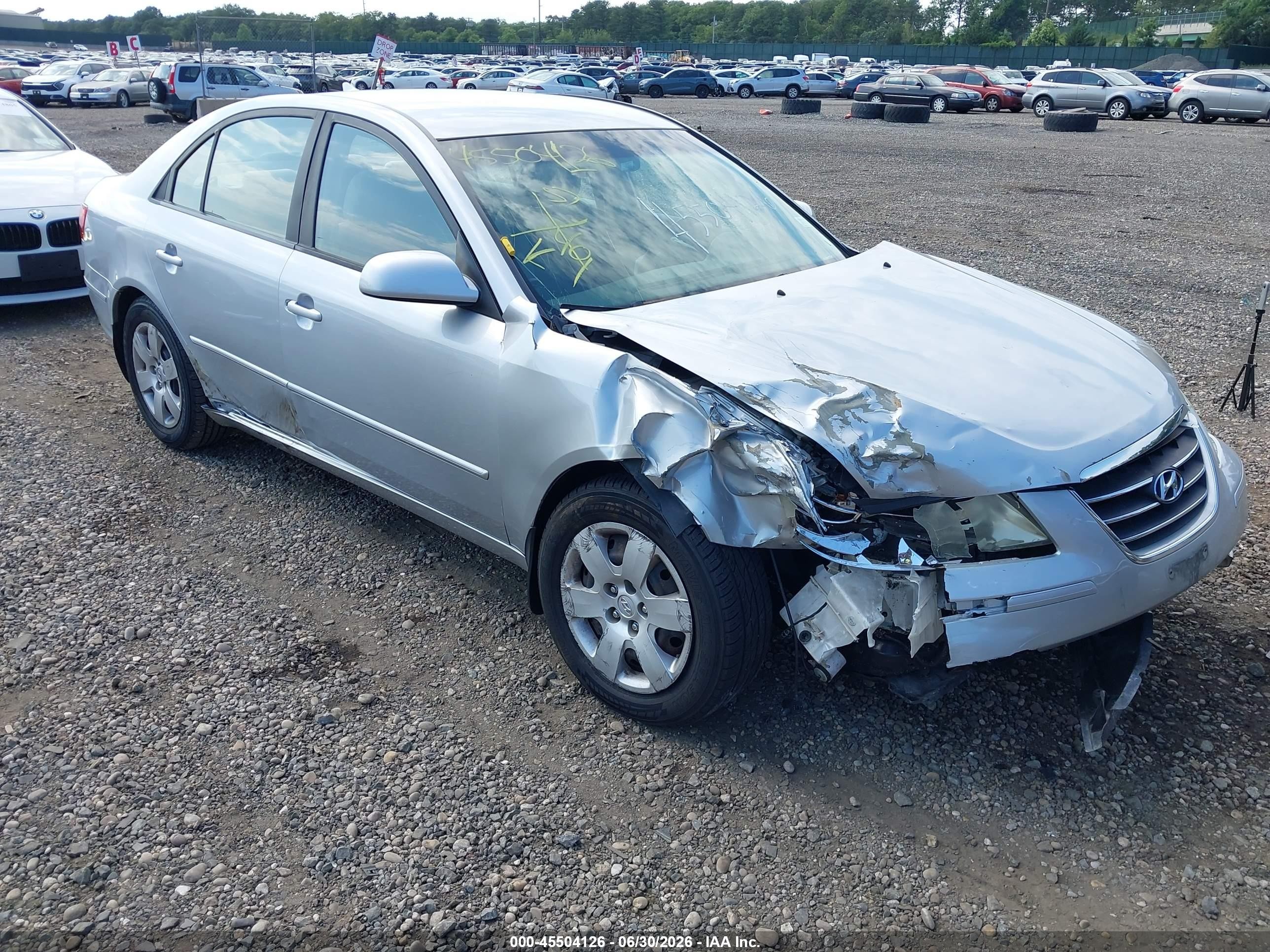 2009 Hyundai Sonata Gls Silver vin: 5NPET46C39H562447