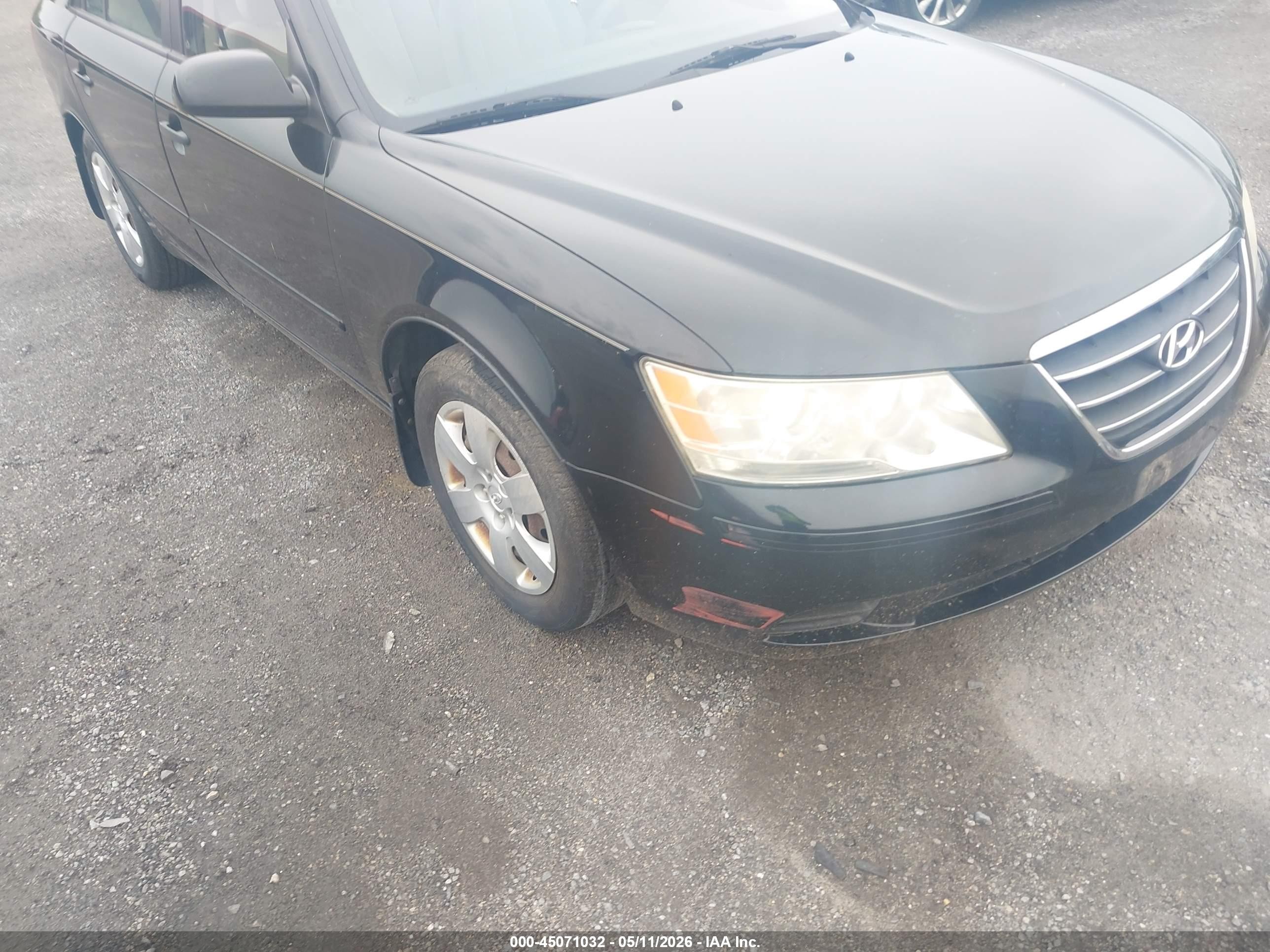 2009 Hyundai Sonata Gls Black vin: 5NPET46C39H565090