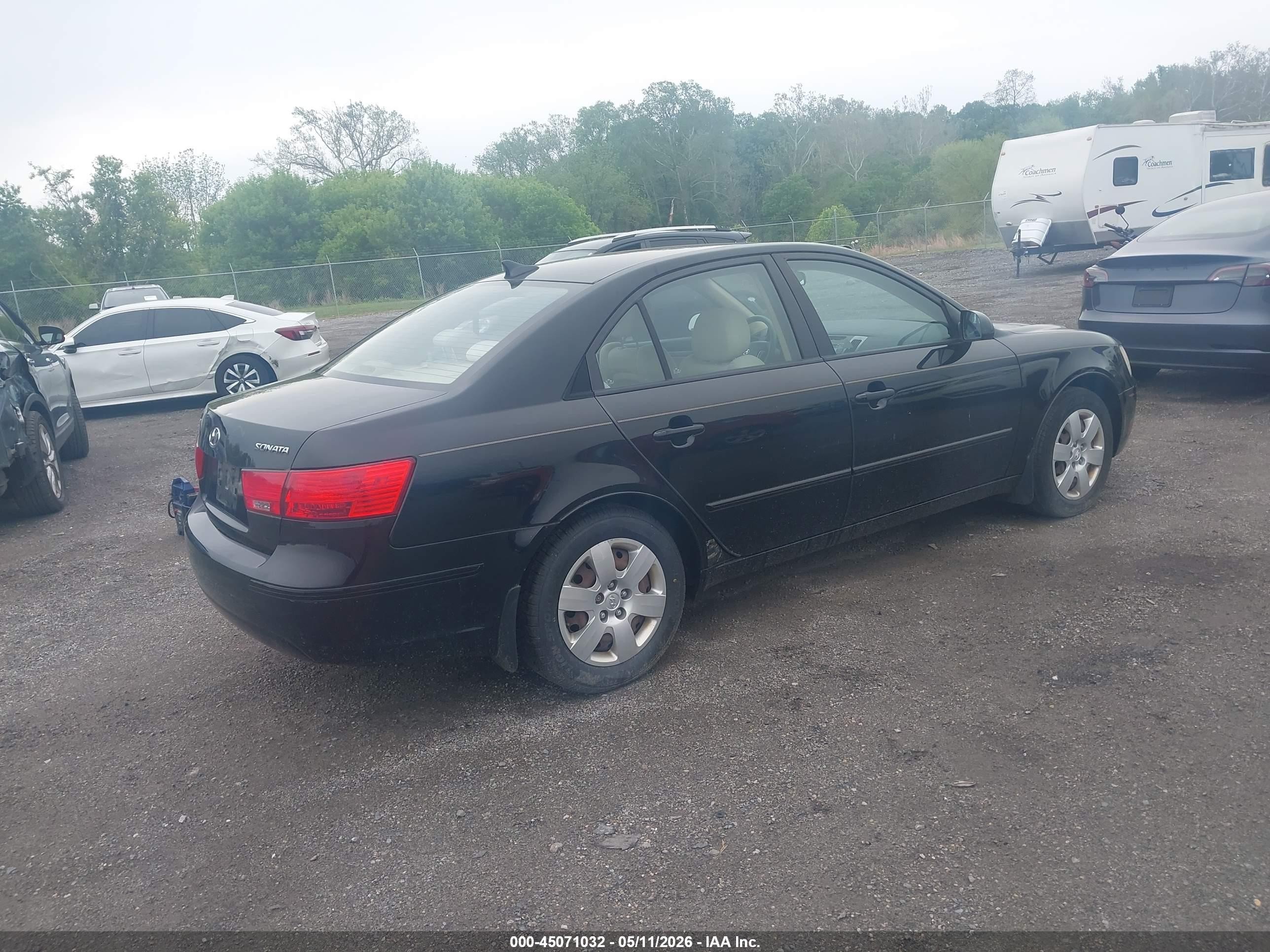 2009 Hyundai Sonata Gls Black vin: 5NPET46C39H565090