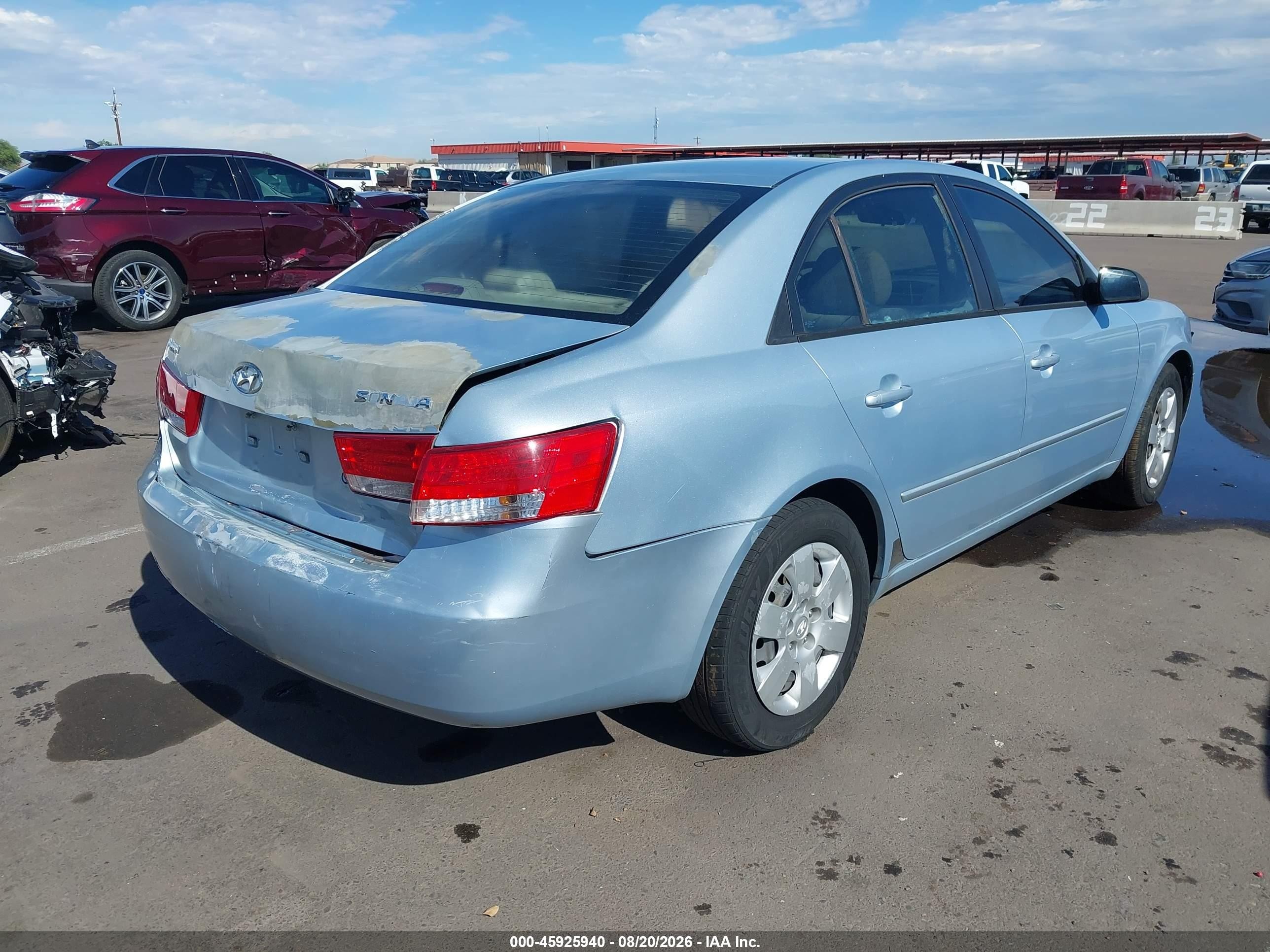 2007 Hyundai Sonata Gls/gls W/xm Серебряный vin: 5NPET46C47H182093