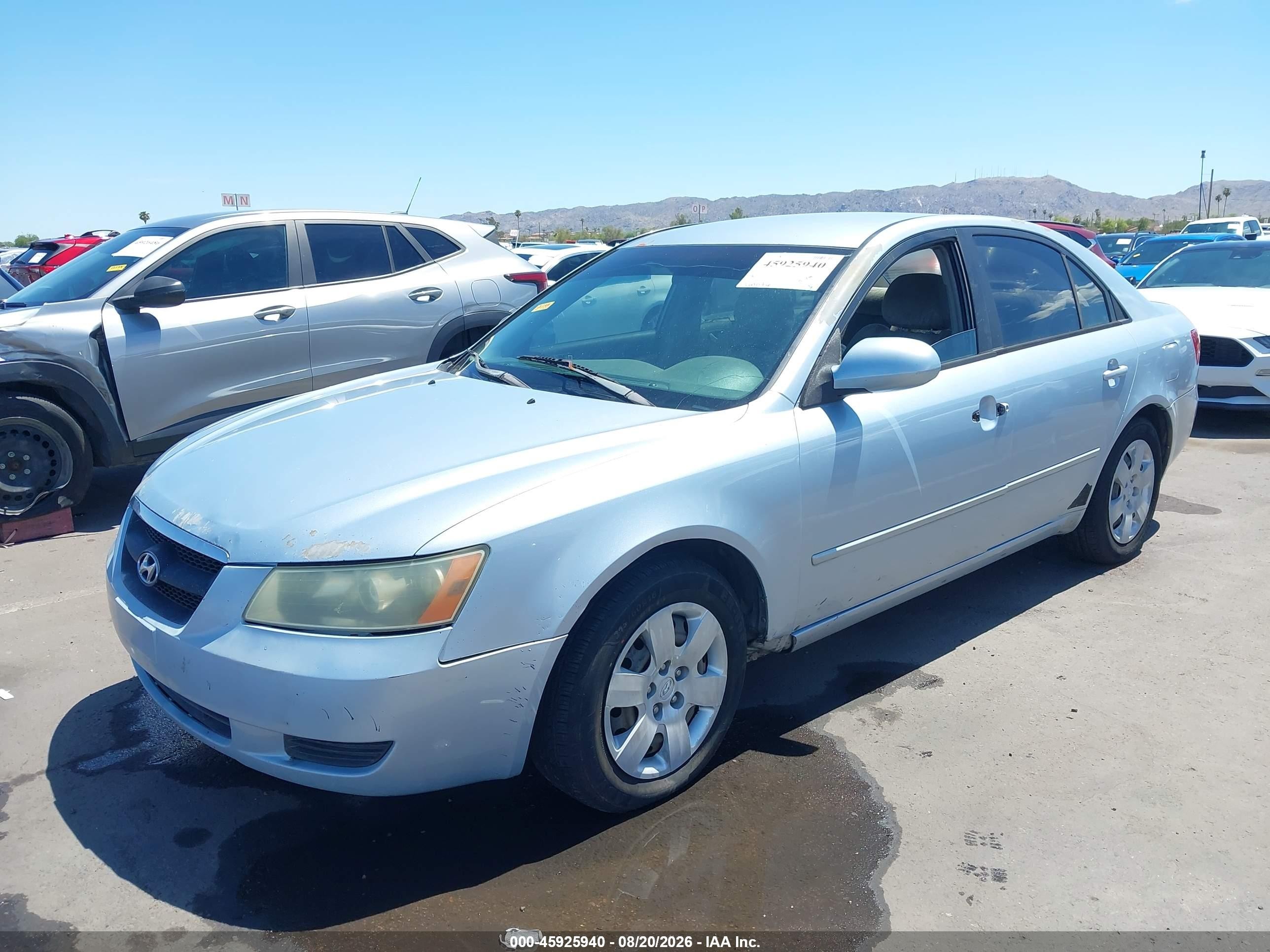 2007 Hyundai Sonata Gls/gls W/xm Серебряный vin: 5NPET46C47H182093