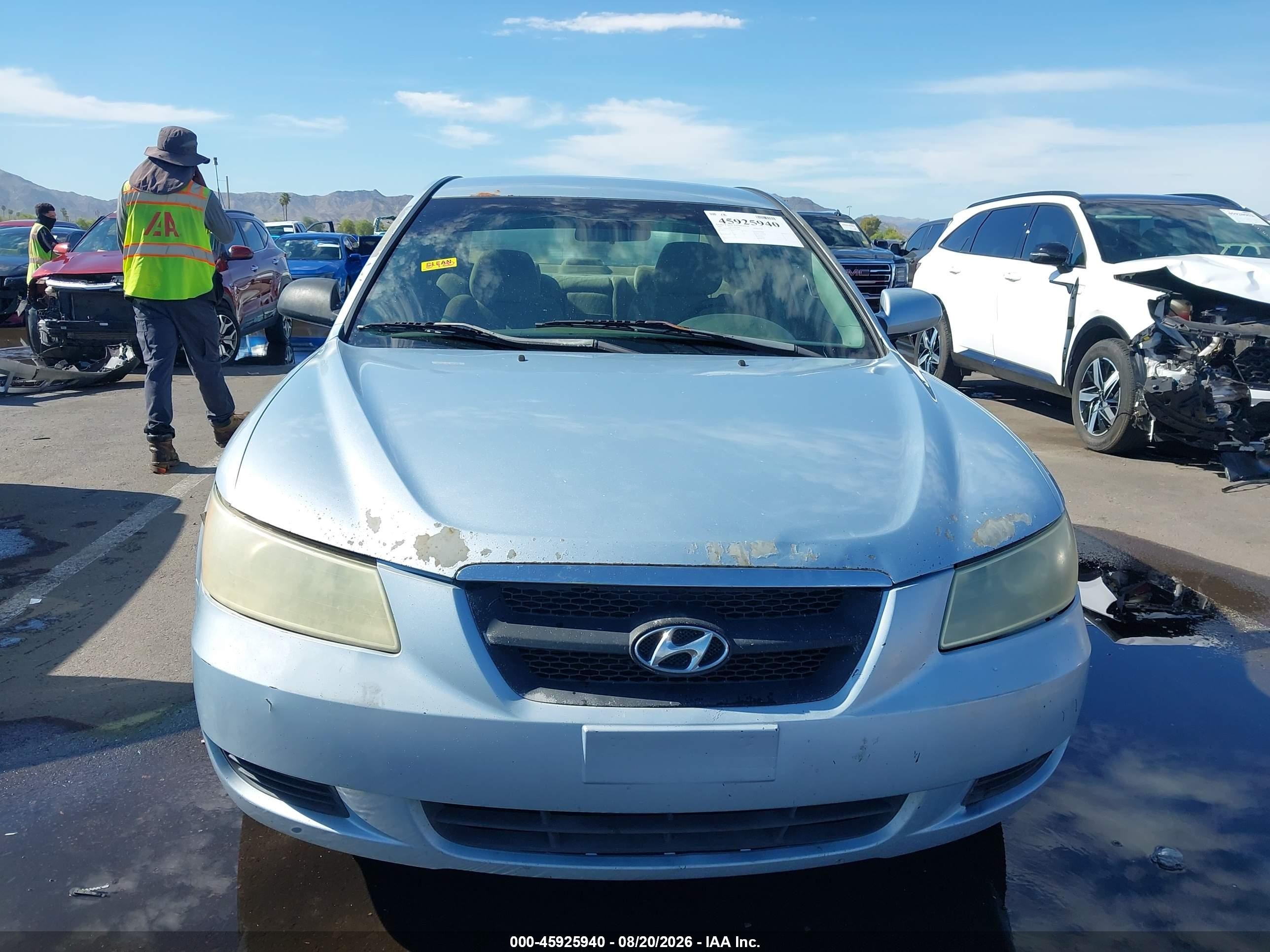 2007 Hyundai Sonata Gls/gls W/xm Серебряный vin: 5NPET46C47H182093