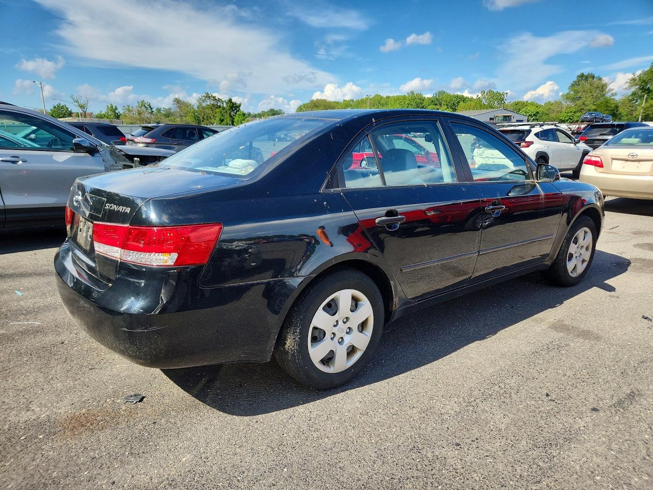 2007 Hyundai Sonata Gls Черный vin: 5NPET46C47H184684