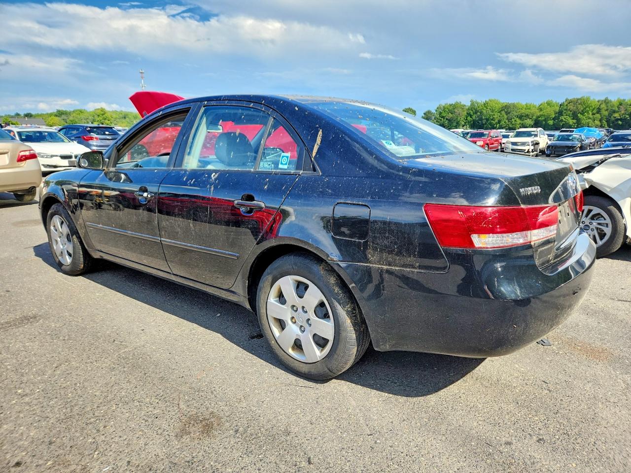 2007 Hyundai Sonata Gls Черный vin: 5NPET46C47H184684