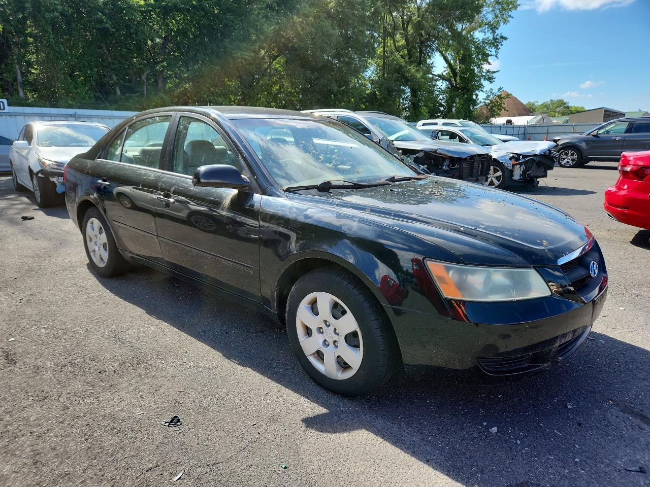 2007 Hyundai Sonata Gls Черный vin: 5NPET46C47H184684