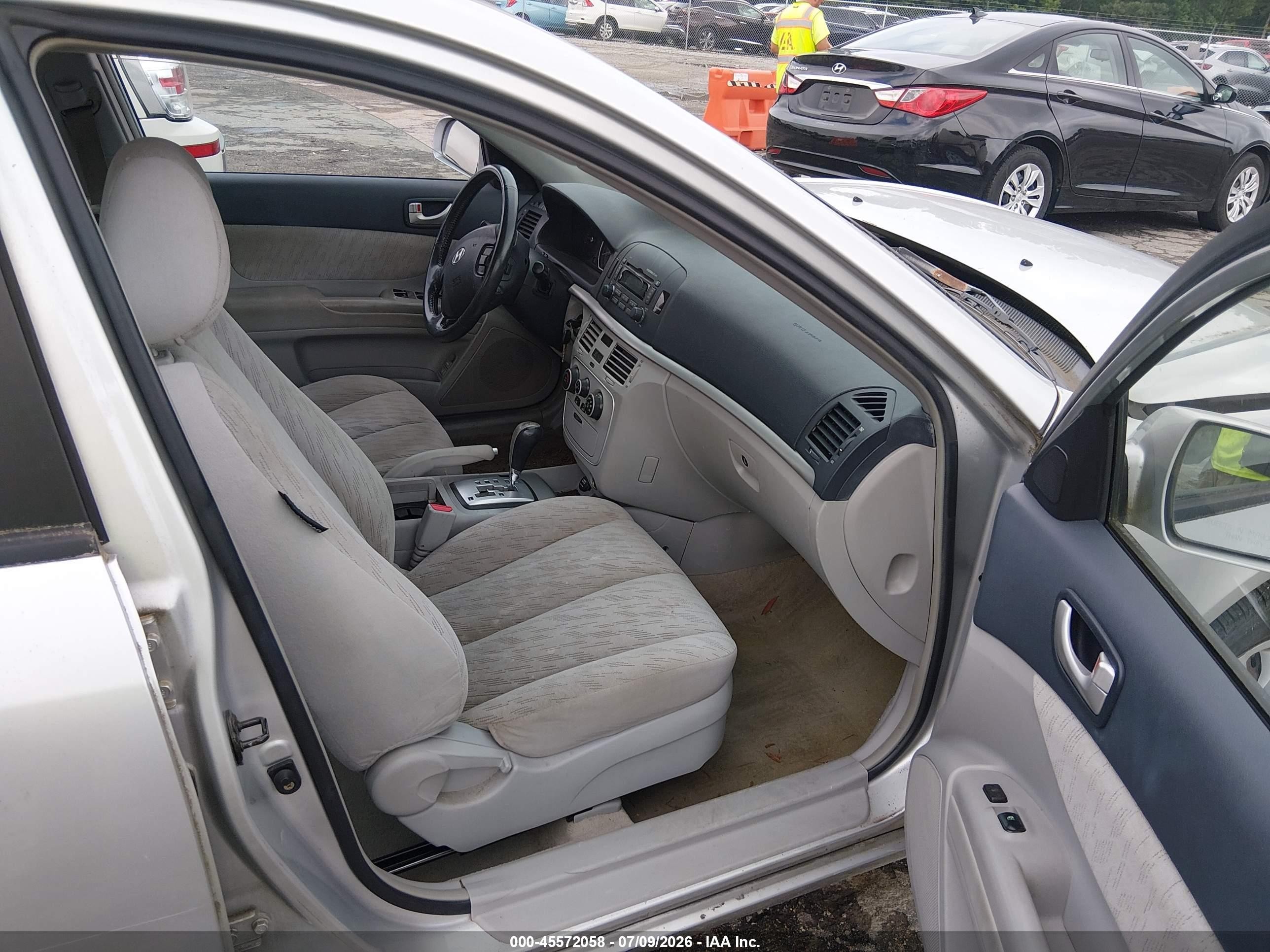 2007 Hyundai Sonata Gls/gls W/xm Silver vin: 5NPET46C47H204609