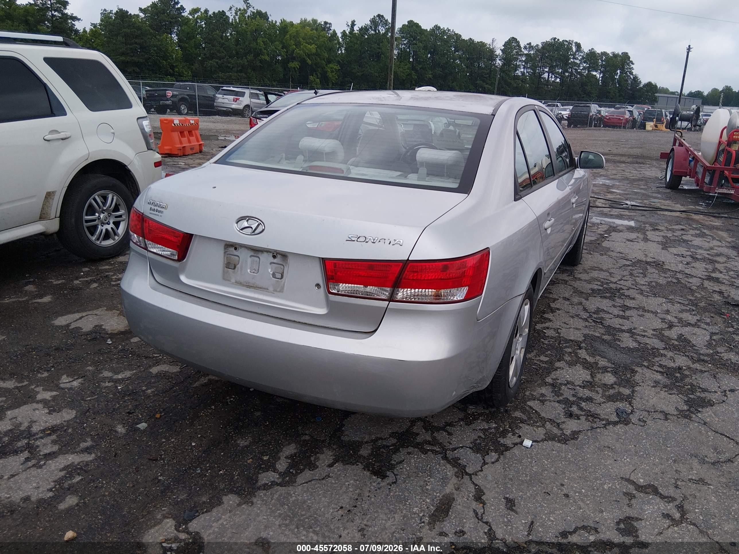 2007 Hyundai Sonata Gls/gls W/xm Silver vin: 5NPET46C47H204609