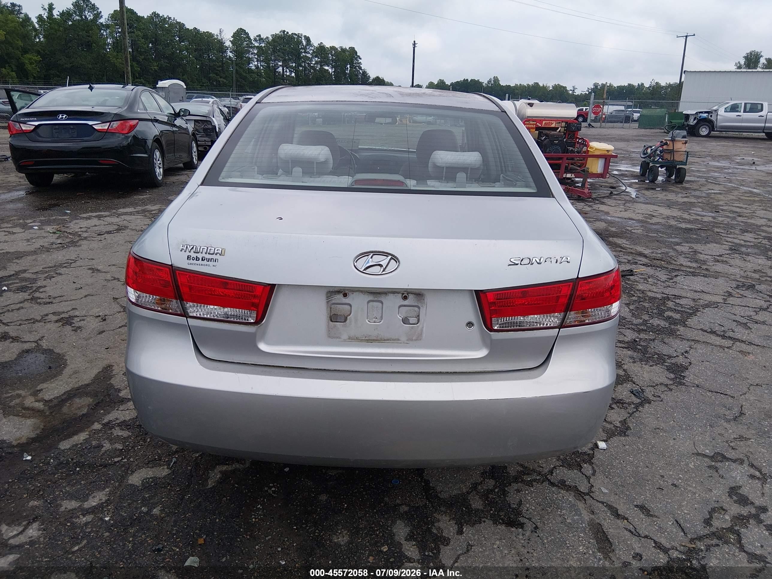 2007 Hyundai Sonata Gls/gls W/xm Silver vin: 5NPET46C47H204609