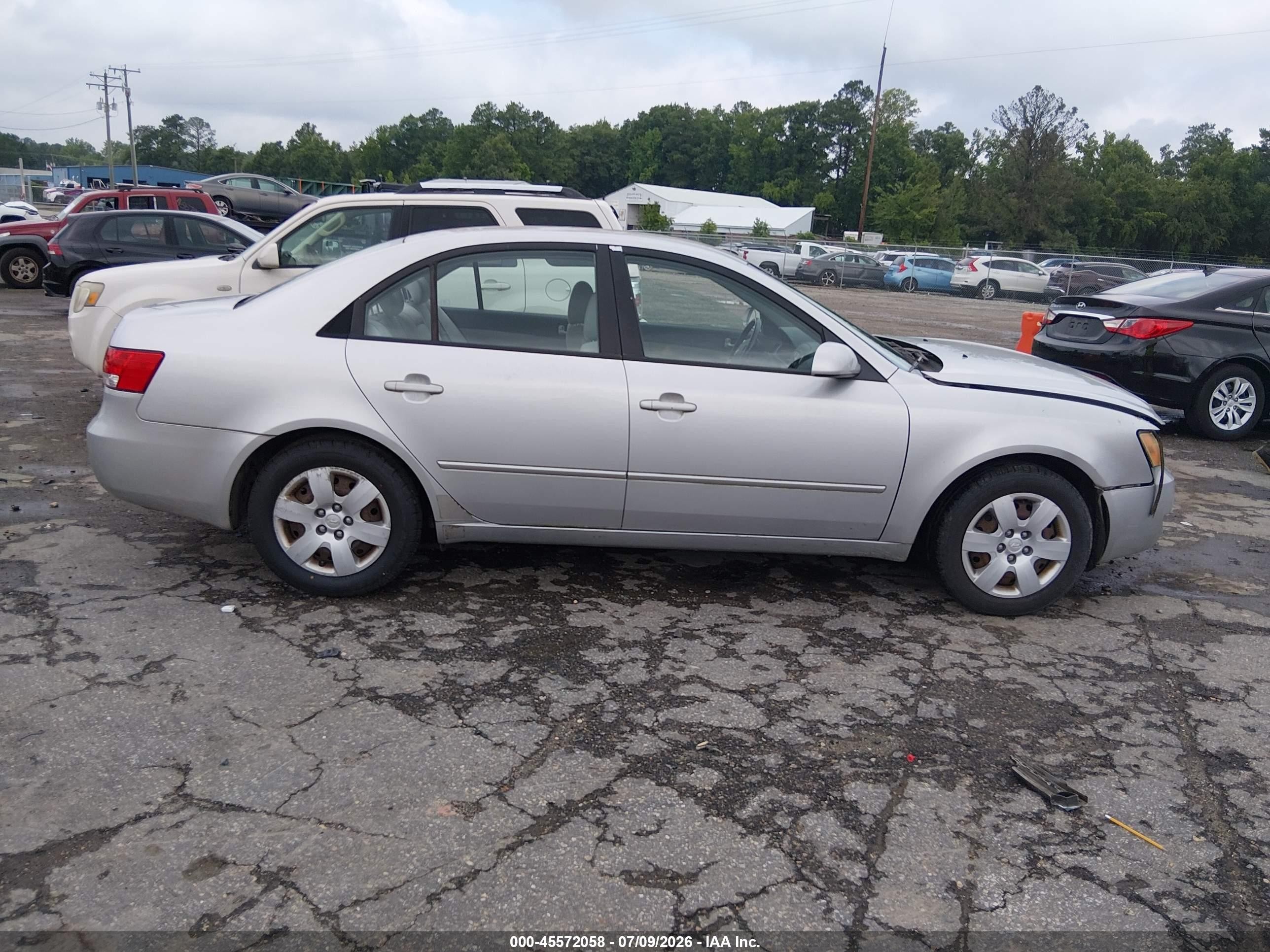 2007 Hyundai Sonata Gls/gls W/xm Silver vin: 5NPET46C47H204609
