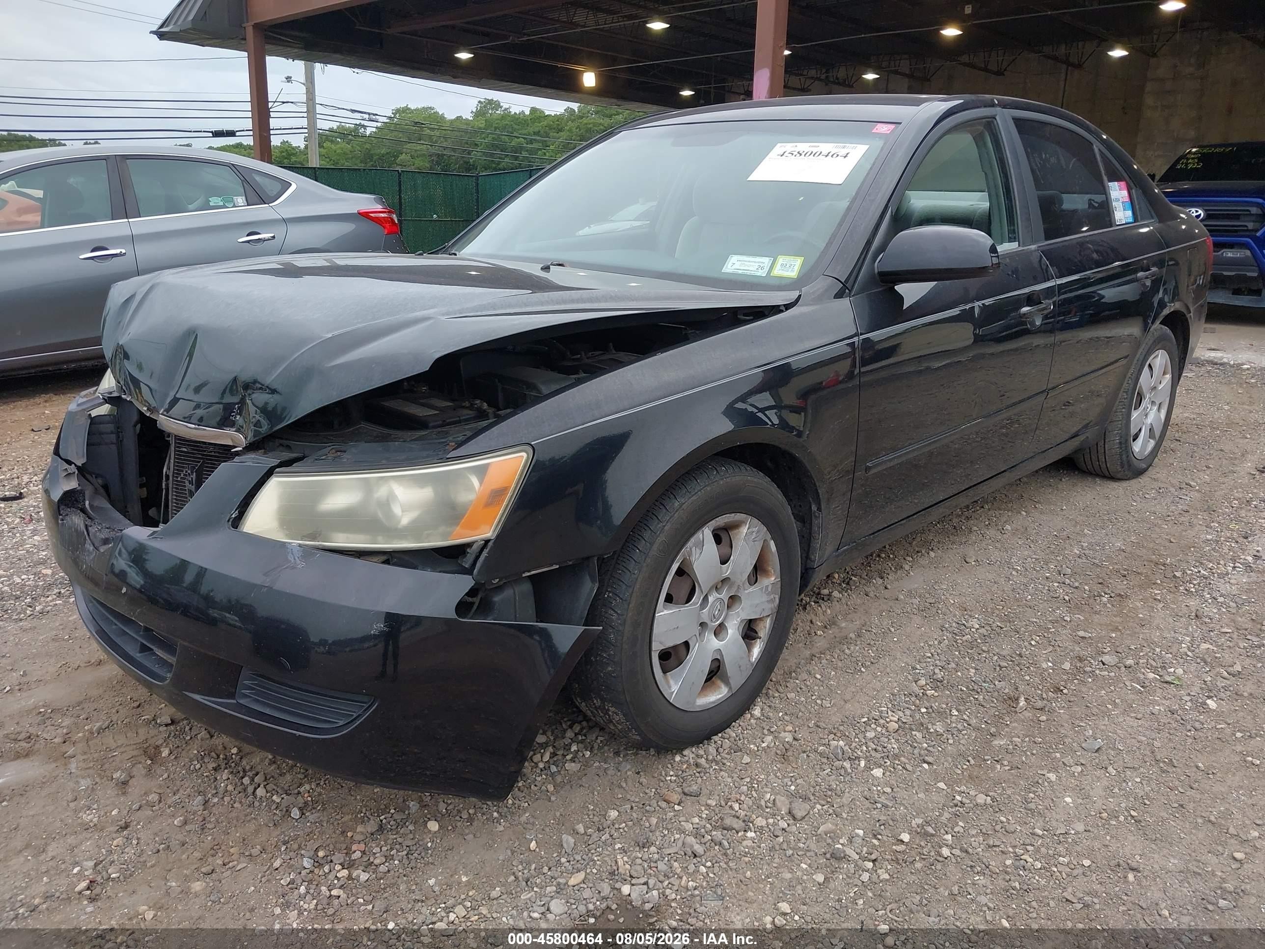 2007 Hyundai Sonata Gls/gls W/xm Black vin: 5NPET46C47H231003