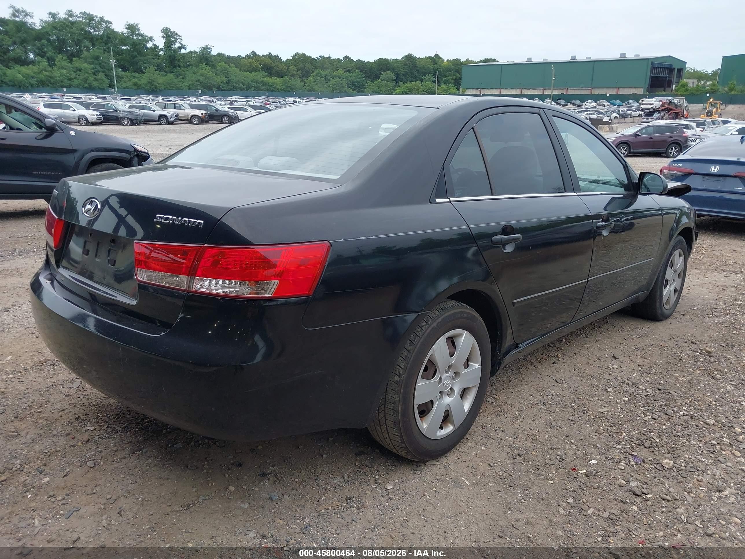 2007 Hyundai Sonata Gls/gls W/xm Black vin: 5NPET46C47H231003