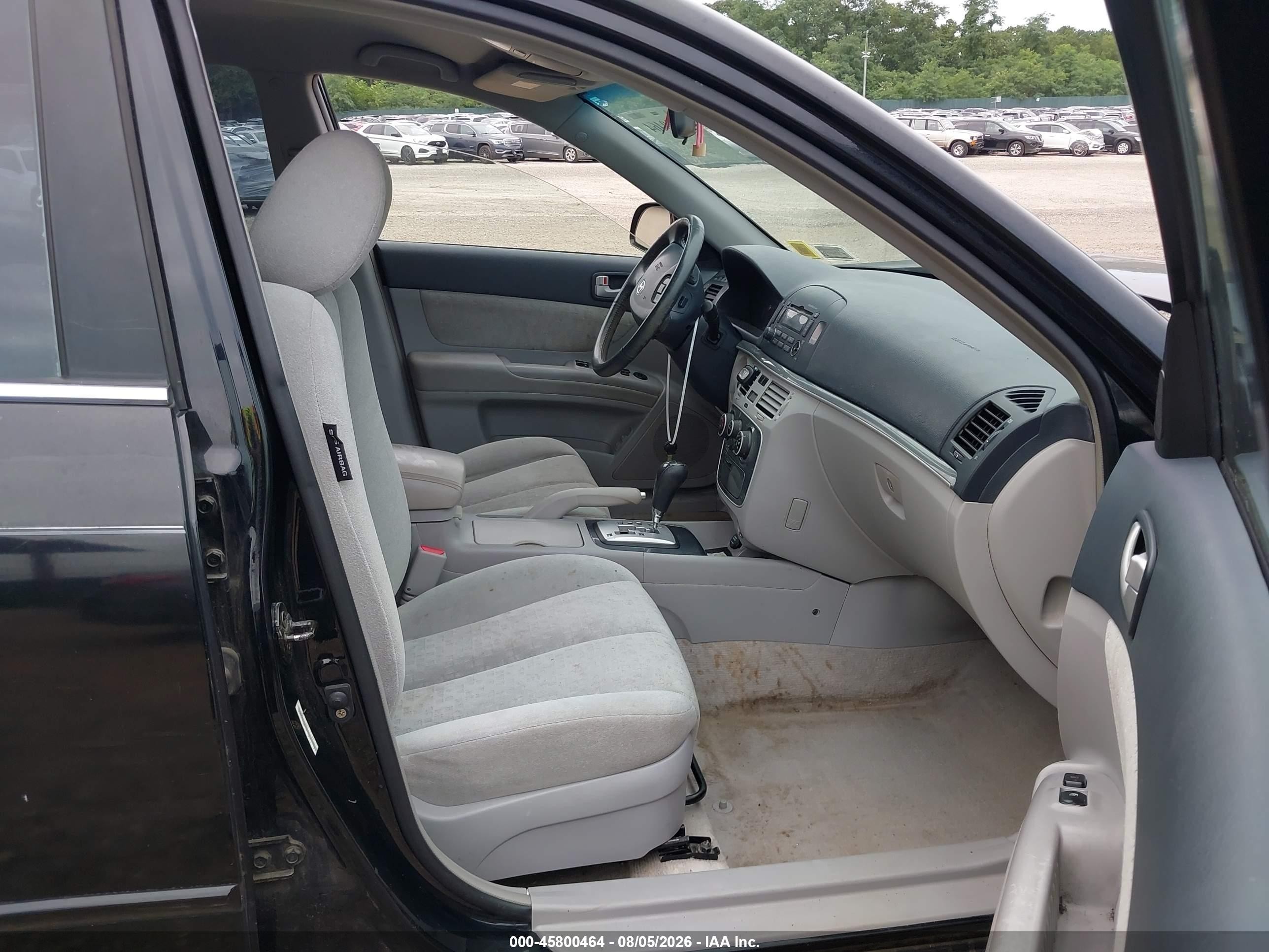 2007 Hyundai Sonata Gls/gls W/xm Black vin: 5NPET46C47H231003