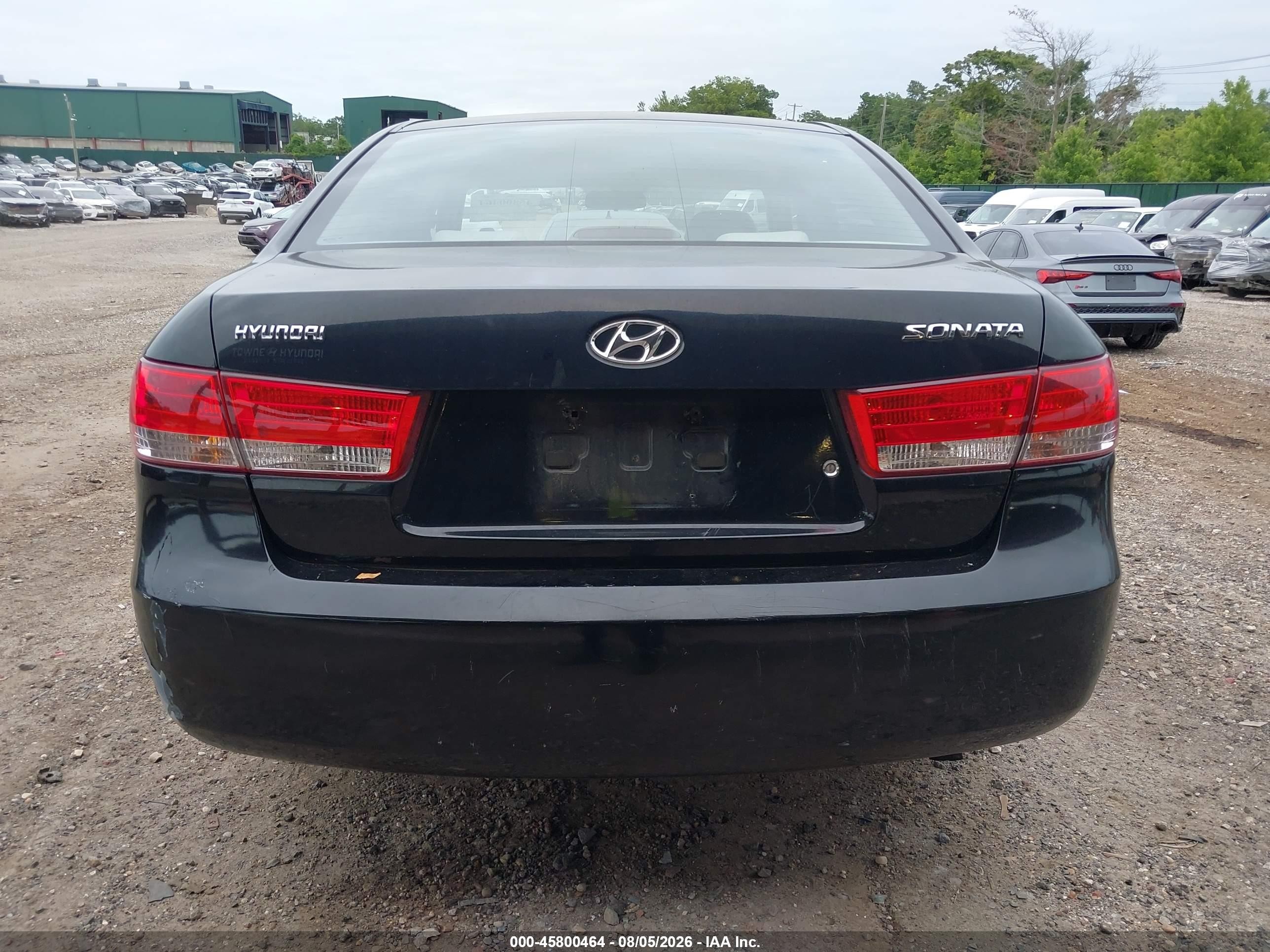 2007 Hyundai Sonata Gls/gls W/xm Black vin: 5NPET46C47H231003