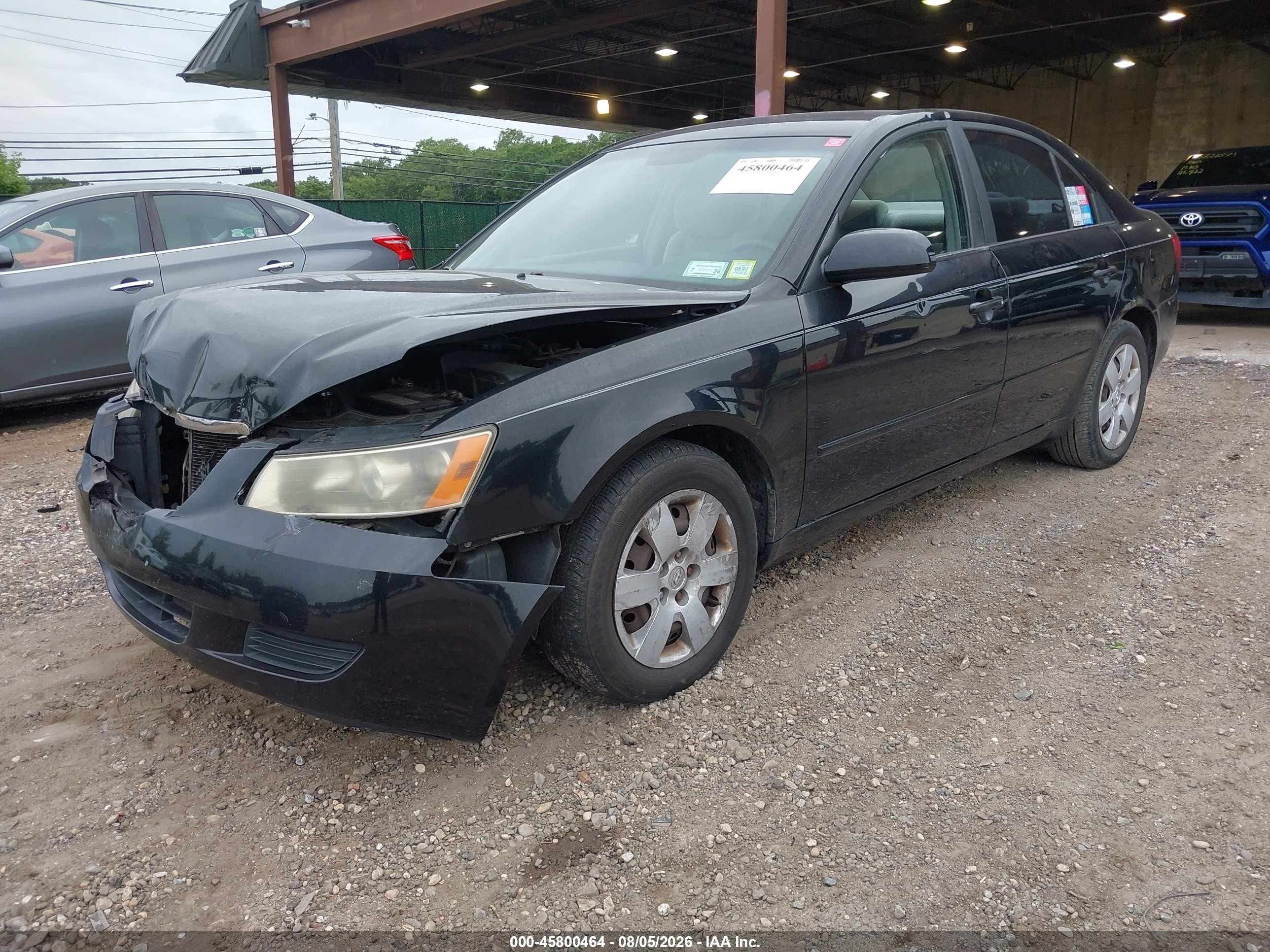 2007 Hyundai Sonata Gls/gls W/xm Black vin: 5NPET46C47H231003