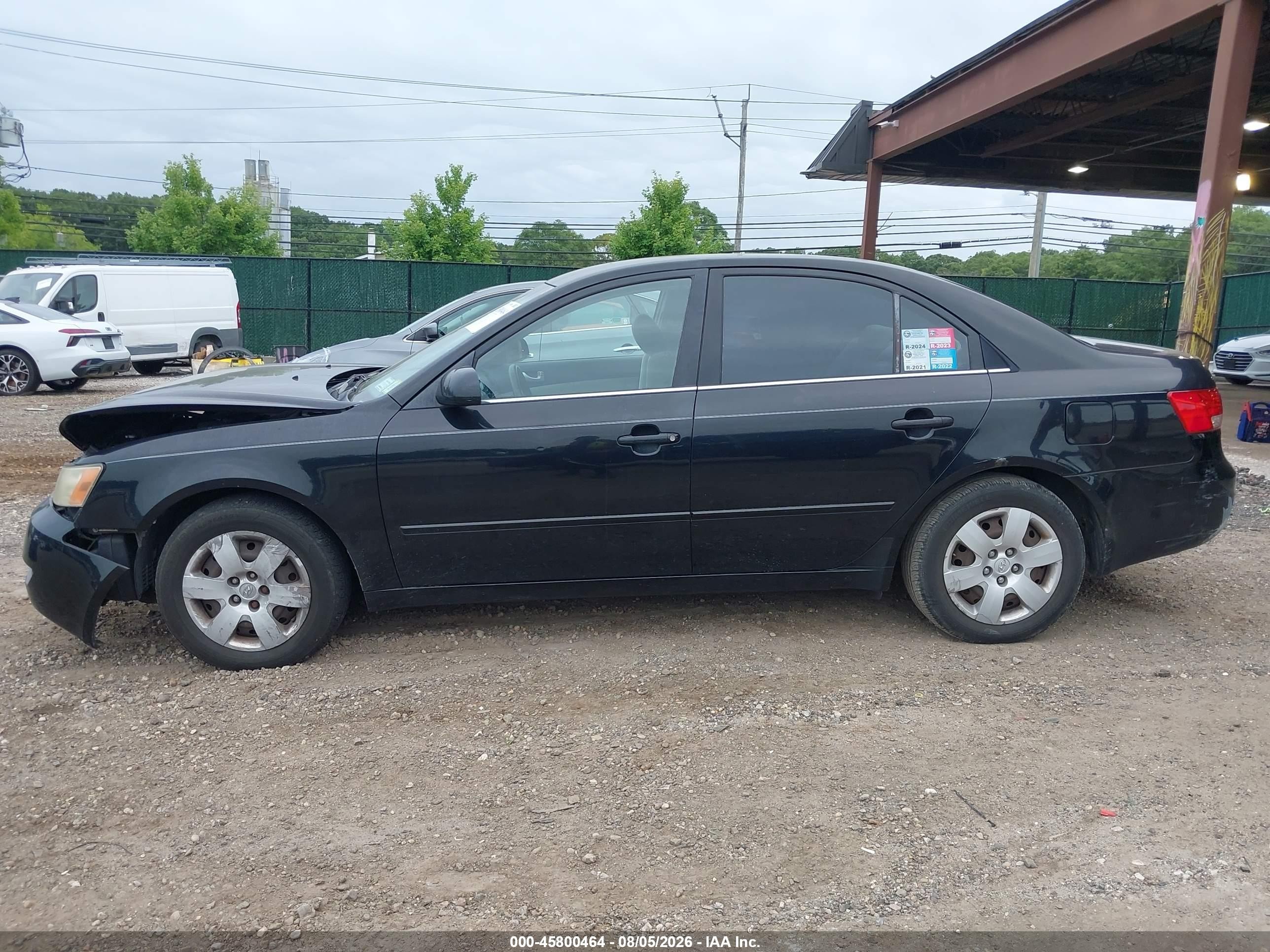 2007 Hyundai Sonata Gls/gls W/xm Black vin: 5NPET46C47H231003