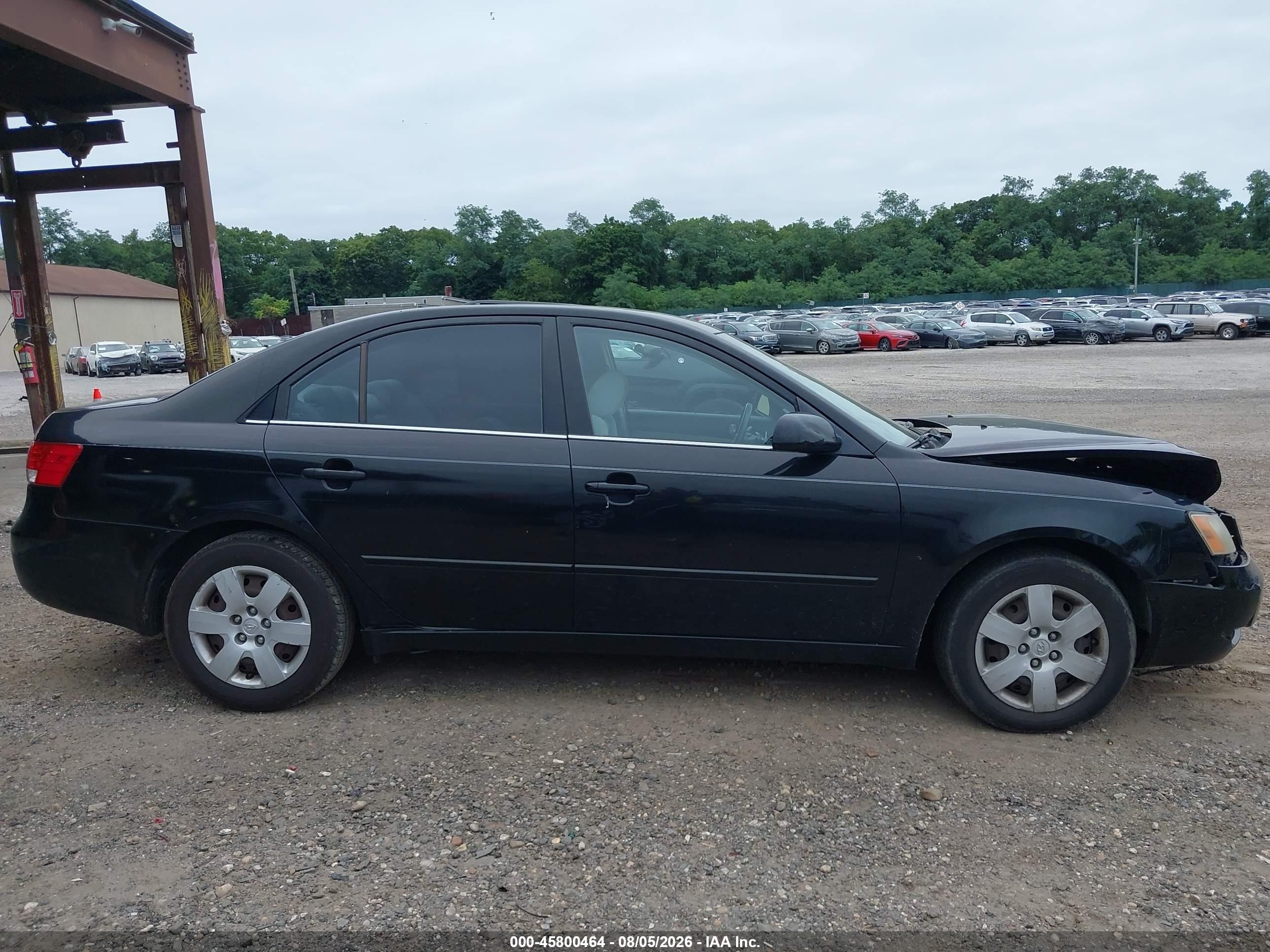2007 Hyundai Sonata Gls/gls W/xm Black vin: 5NPET46C47H231003
