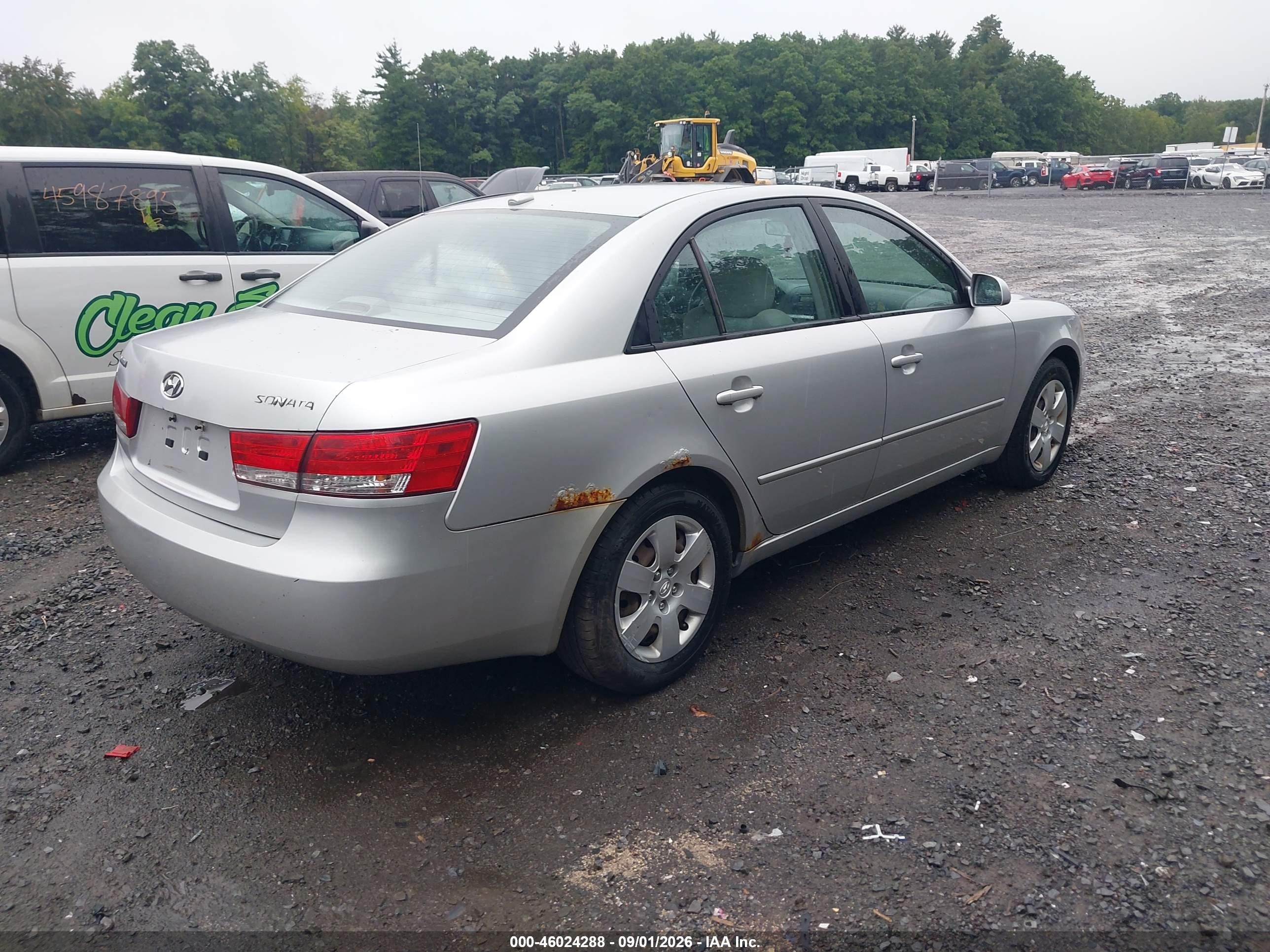 2007 Hyundai Sonata Gls Silver vin: 5NPET46C47H254314