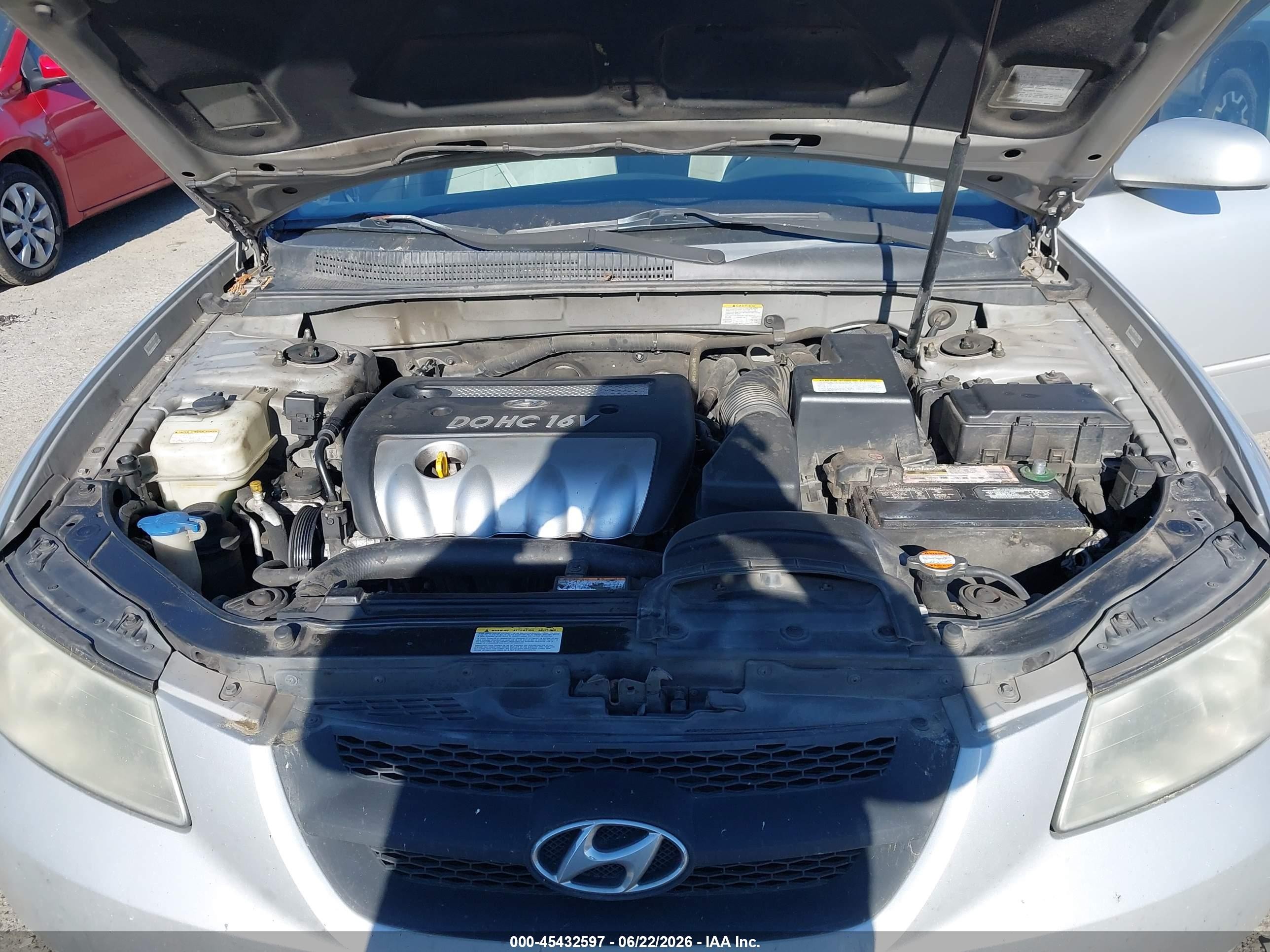 2007 Hyundai Sonata Gls/gls W/xm Silver vin: 5NPET46C47H263000