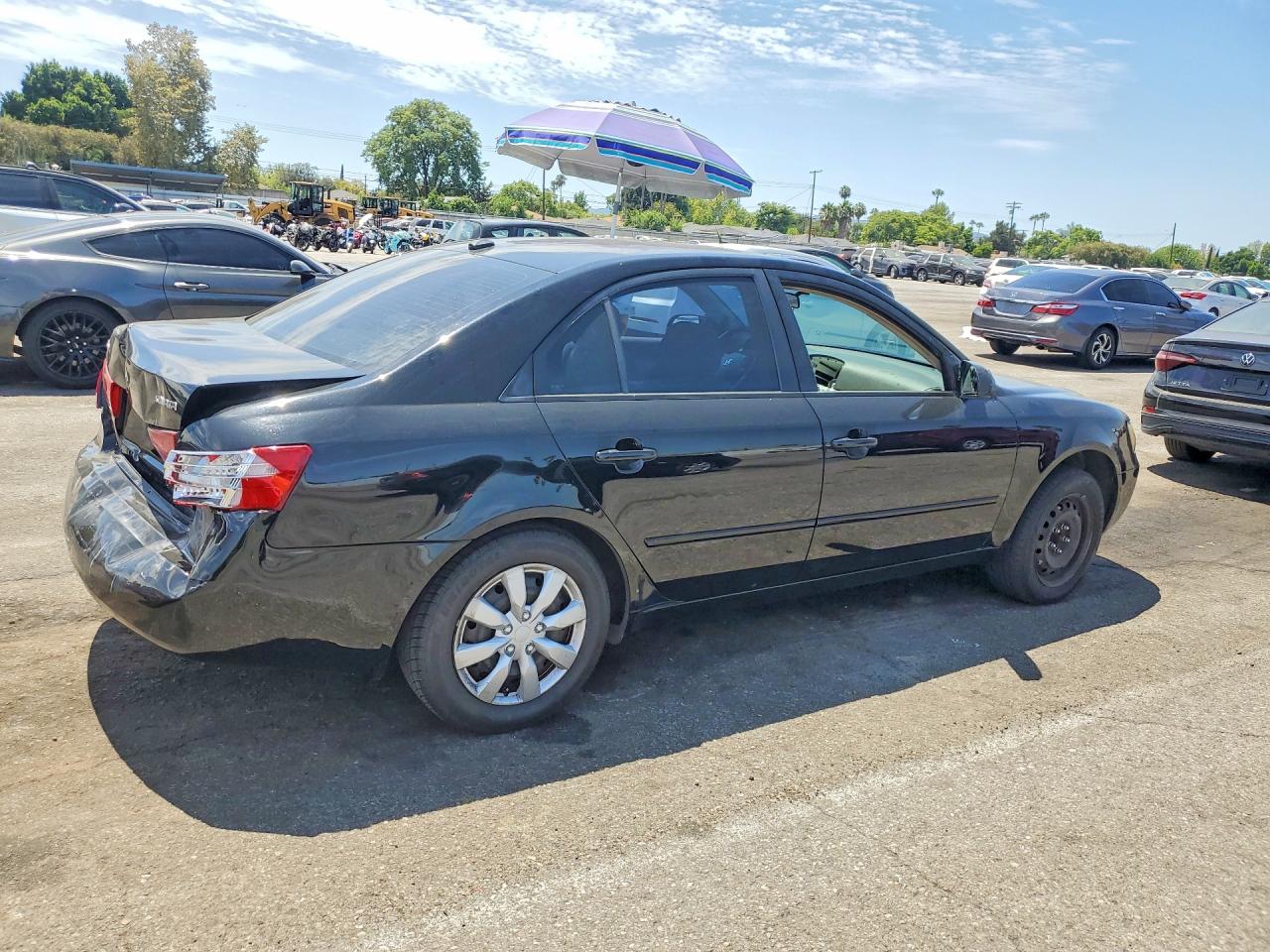 2007 Hyundai Sonata Gls Black vin: 5NPET46C47H267869