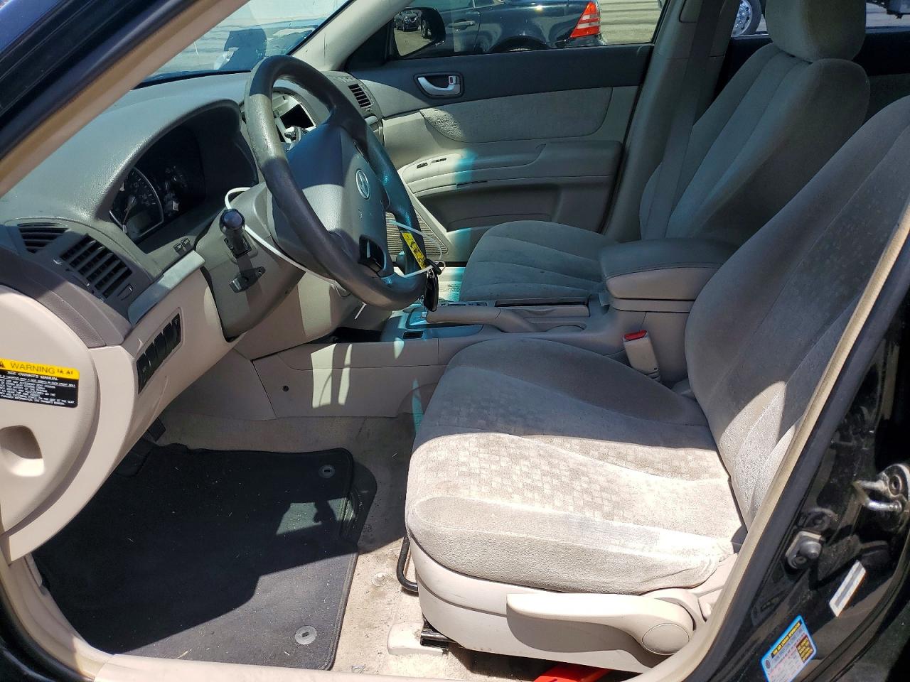 2007 Hyundai Sonata Gls Black vin: 5NPET46C47H267869