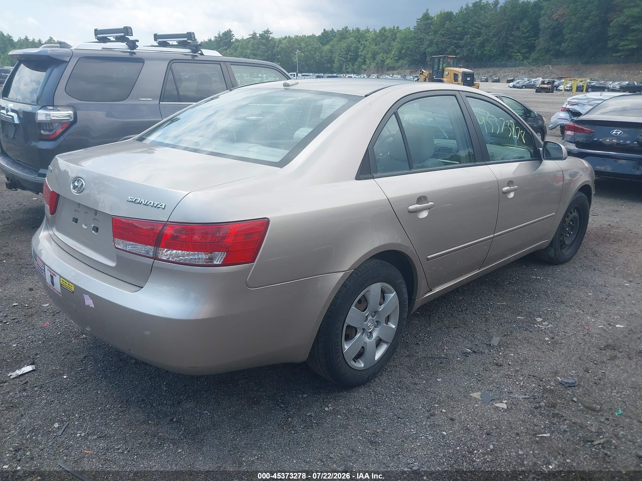 2007 Hyundai Sonata Gls/gls W/xm Beige vin: 5NPET46C47H283408