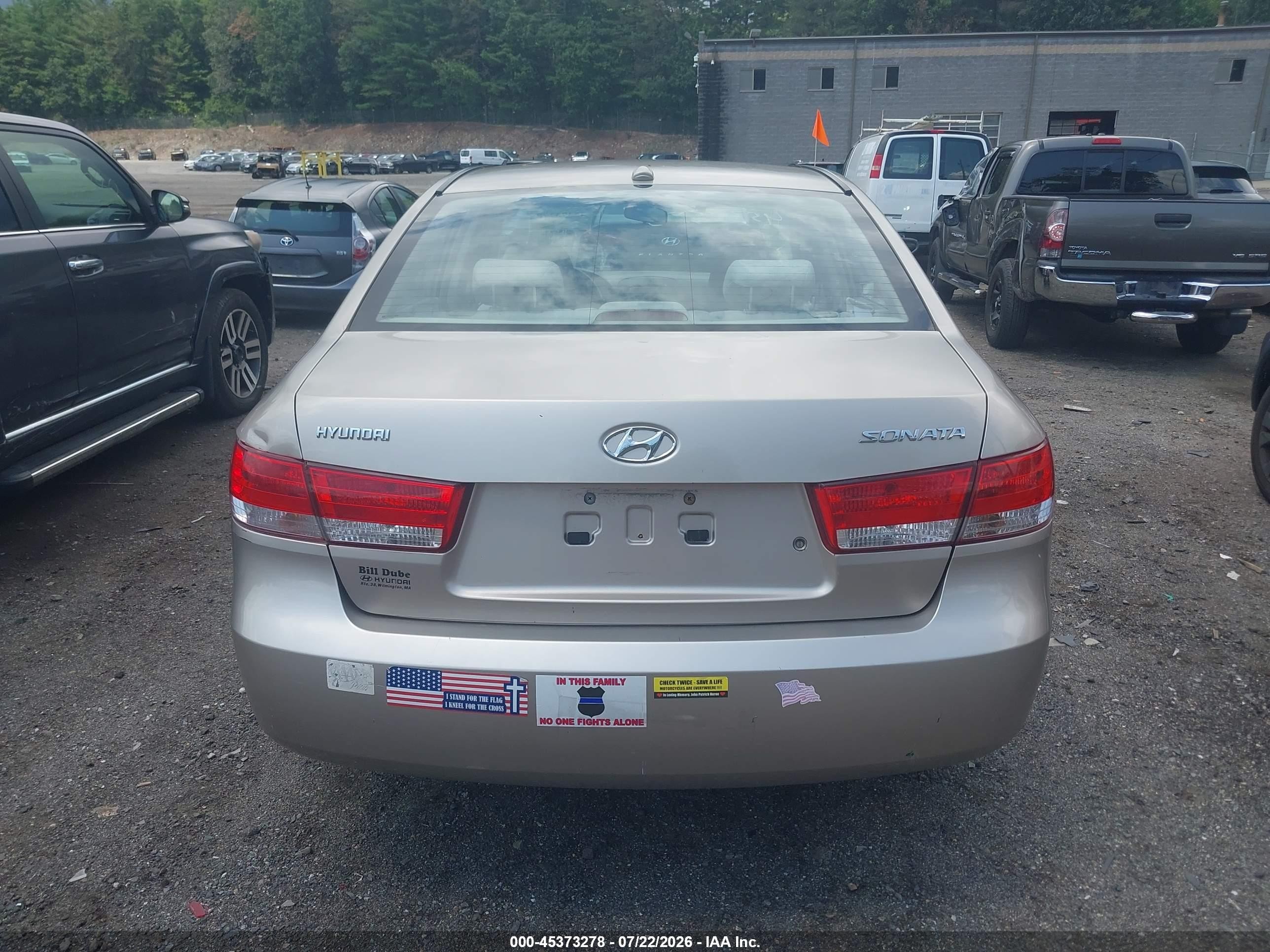 2007 Hyundai Sonata Gls/gls W/xm Beige vin: 5NPET46C47H283408