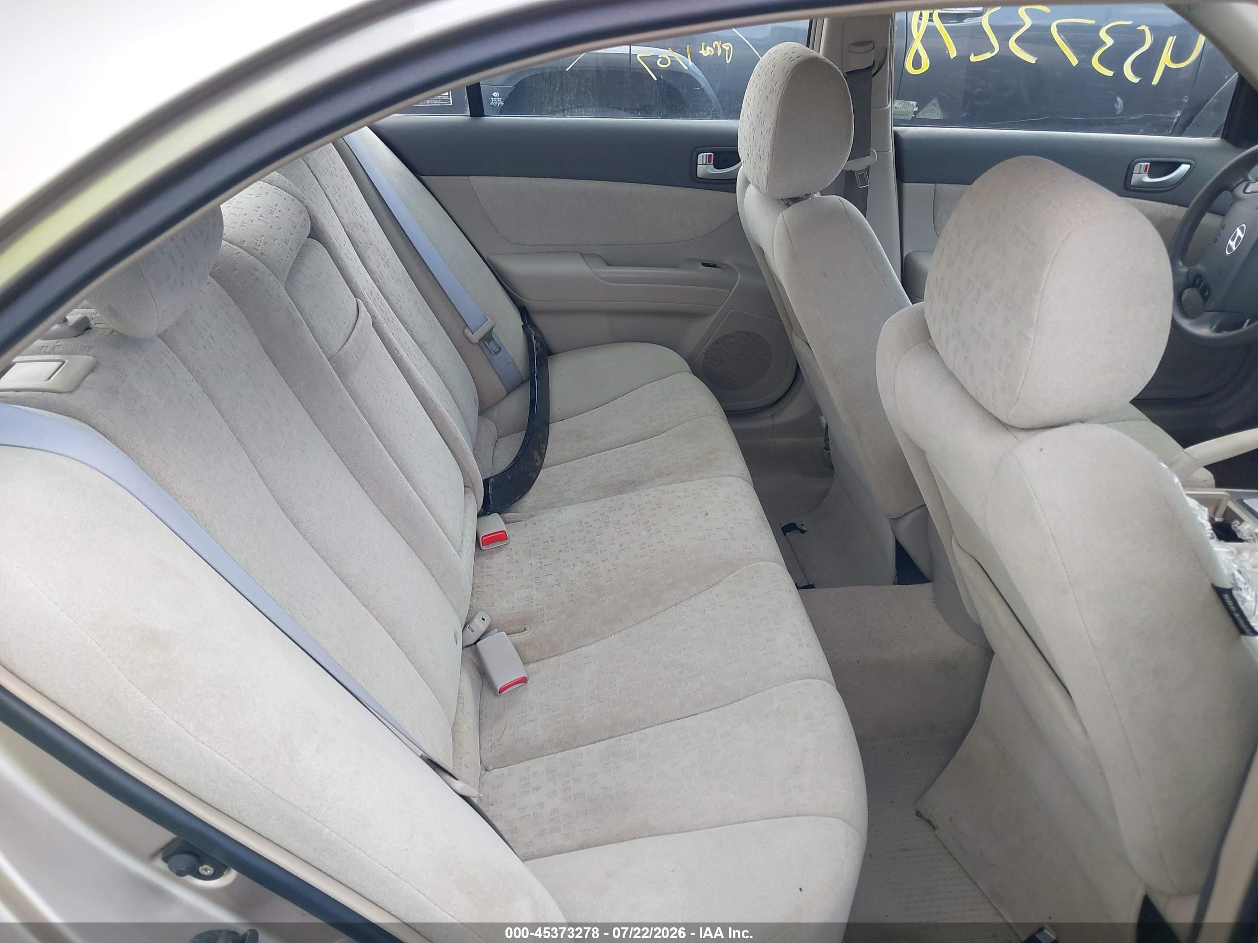 2007 Hyundai Sonata Gls/gls W/xm Beige vin: 5NPET46C47H283408