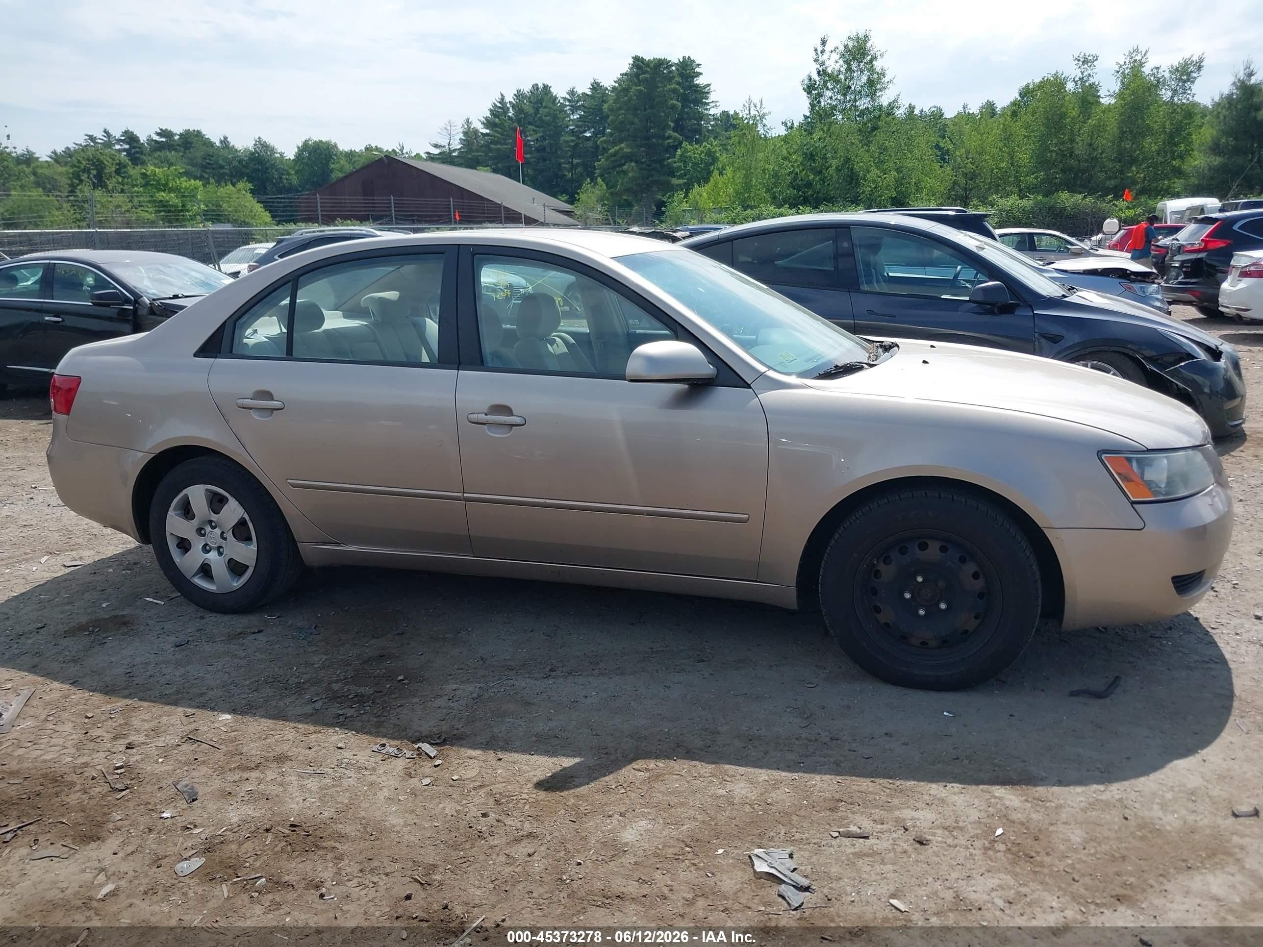 2007 Hyundai Sonata Gls/gls W/xm Beige vin: 5NPET46C47H283408