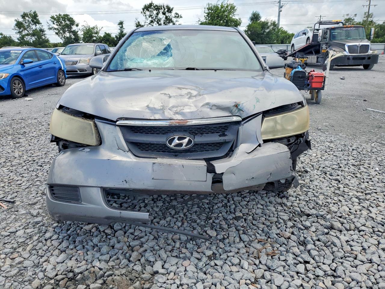 2008 Hyundai Sonata Gls Серый vin: 5NPET46C48H318868