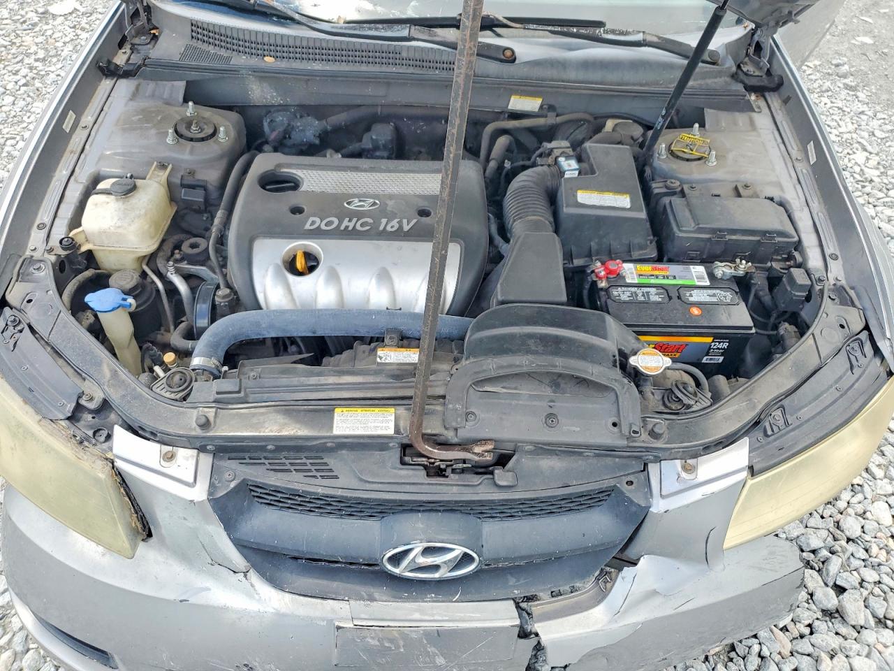 2008 Hyundai Sonata Gls Серый vin: 5NPET46C48H318868