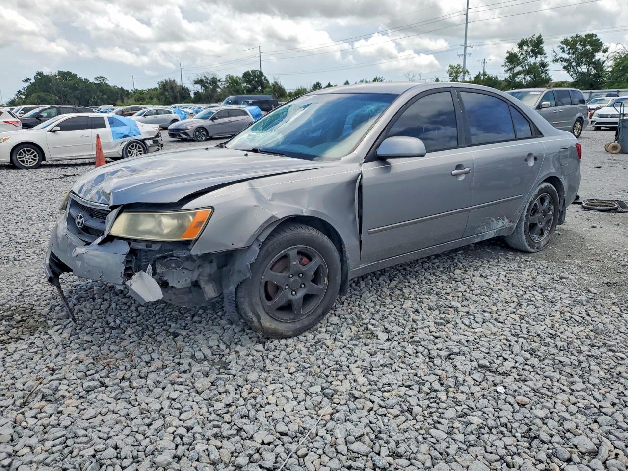 2008 Hyundai Sonata Gls Gray vin: 5NPET46C48H318868