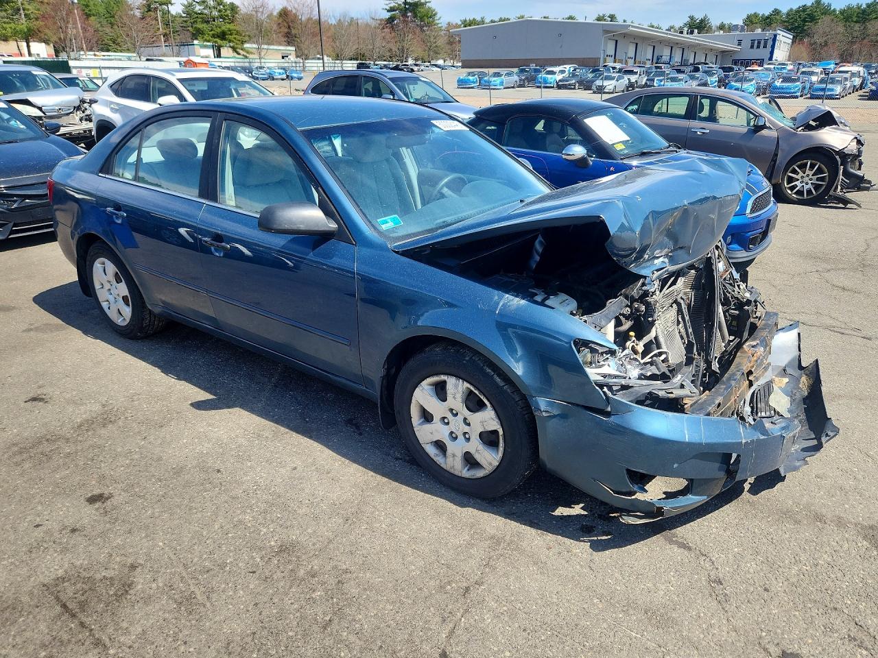2008 Hyundai Sonata Gls Blue vin: 5NPET46C48H327540