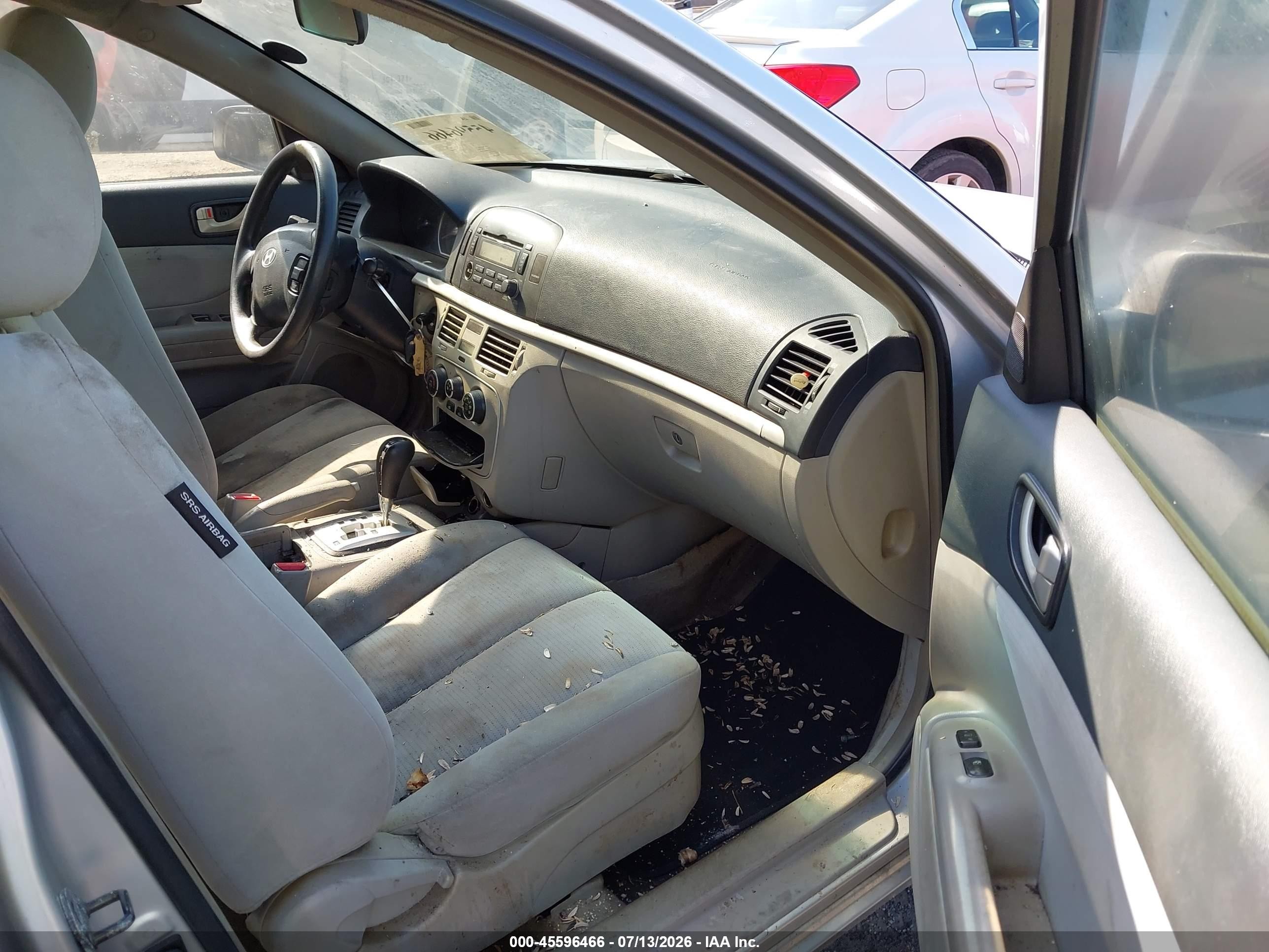 2008 Hyundai Sonata Gls Silver vin: 5NPET46C48H345956