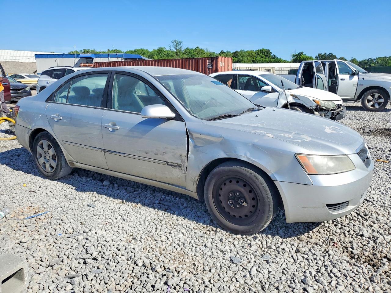 2008 Hyundai Sonata Gls Silver vin: 5NPET46C48H374129