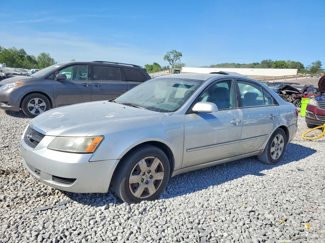 2008 Hyundai Sonata Gls Silver vin: 5NPET46C48H374129