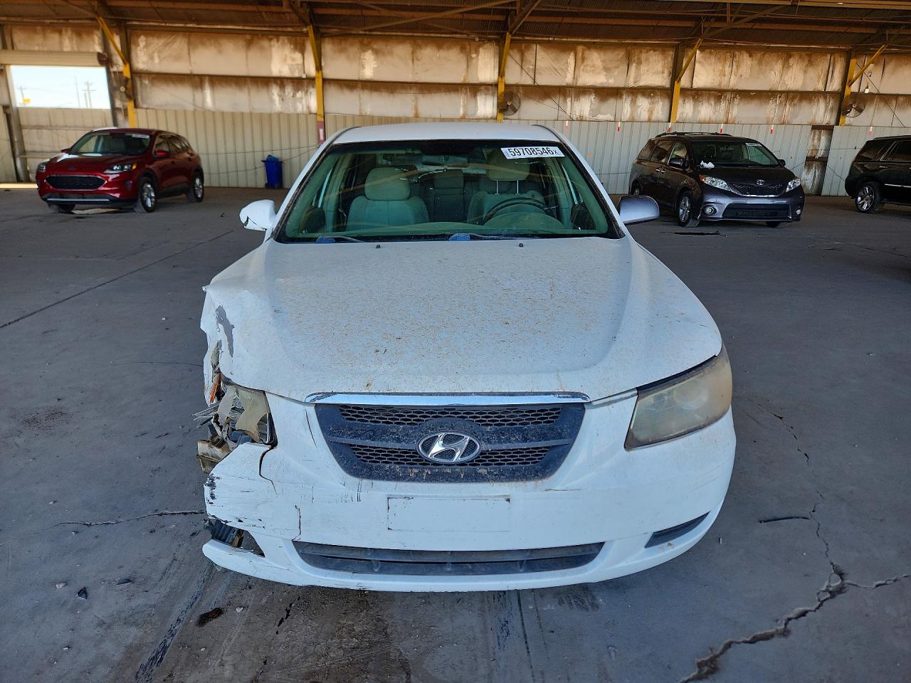 2008 Hyundai Sonata Gls White vin: 5NPET46C48H398172