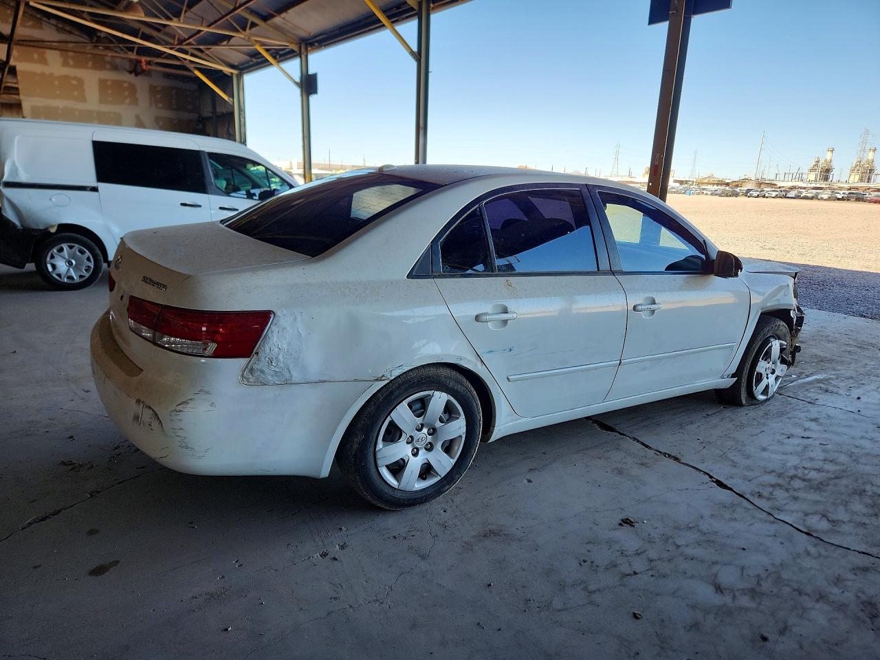2008 Hyundai Sonata Gls White vin: 5NPET46C48H398172